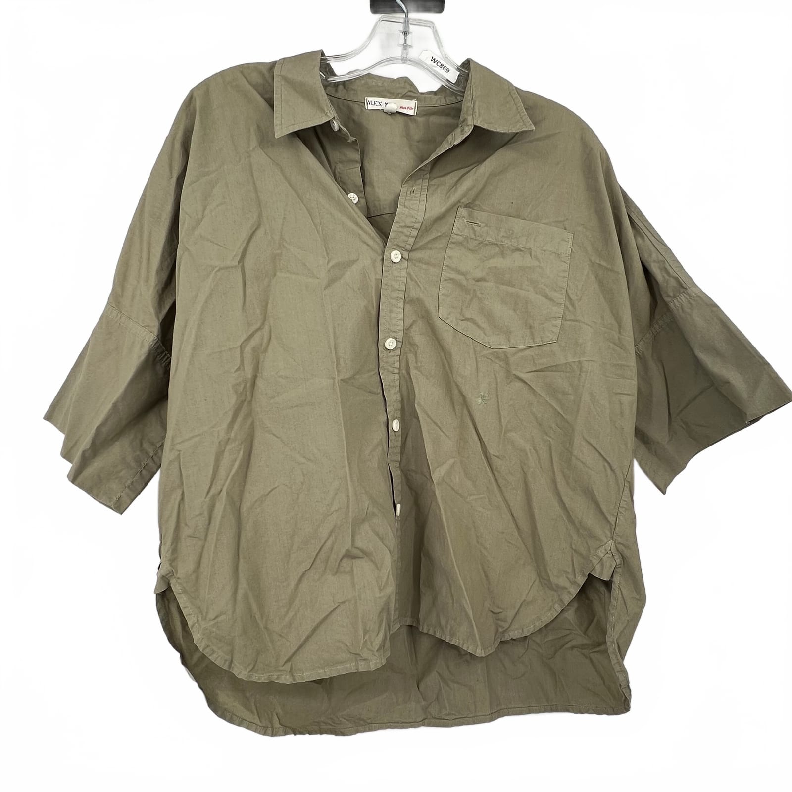 Alex Mill Green Button-Up Top