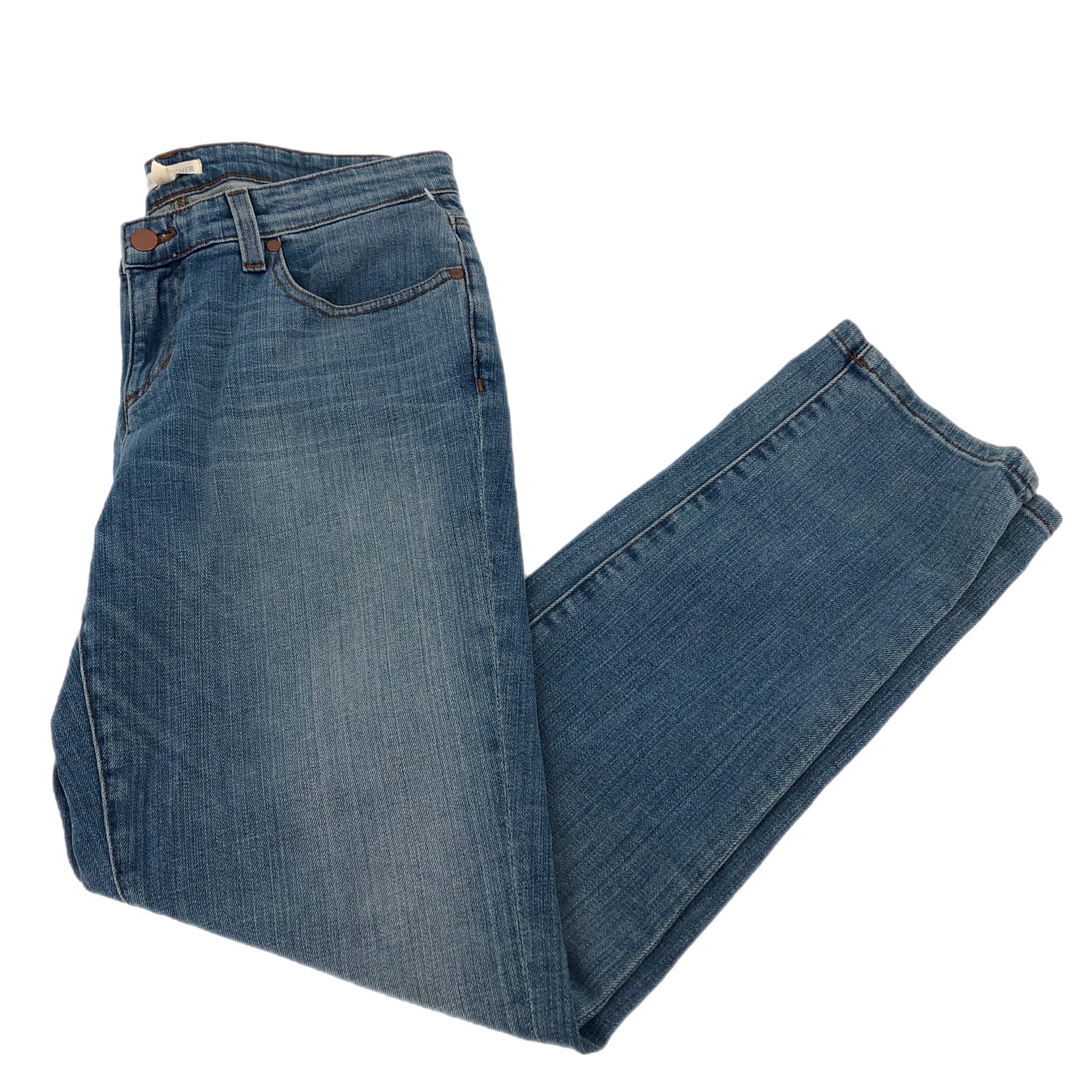 Eileen Fisher Blue Mid-Rise Straight Leg Jeans