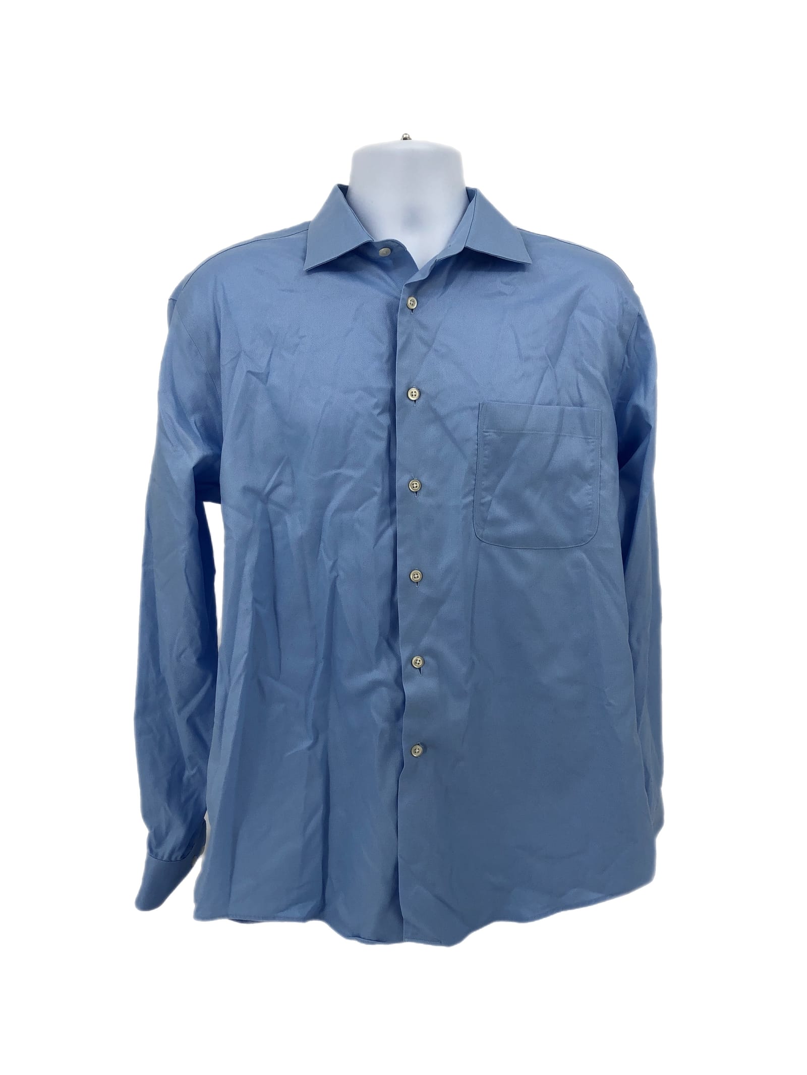 Pronto Uomo Blue Slim Fit Button-Up Dress Shirt