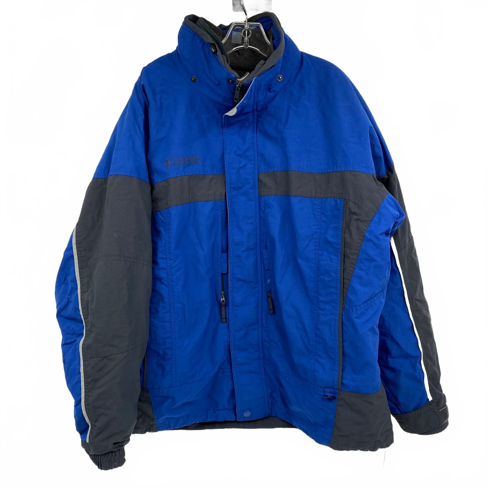 Columbia Blue Nylon Interchange Ski Jacket