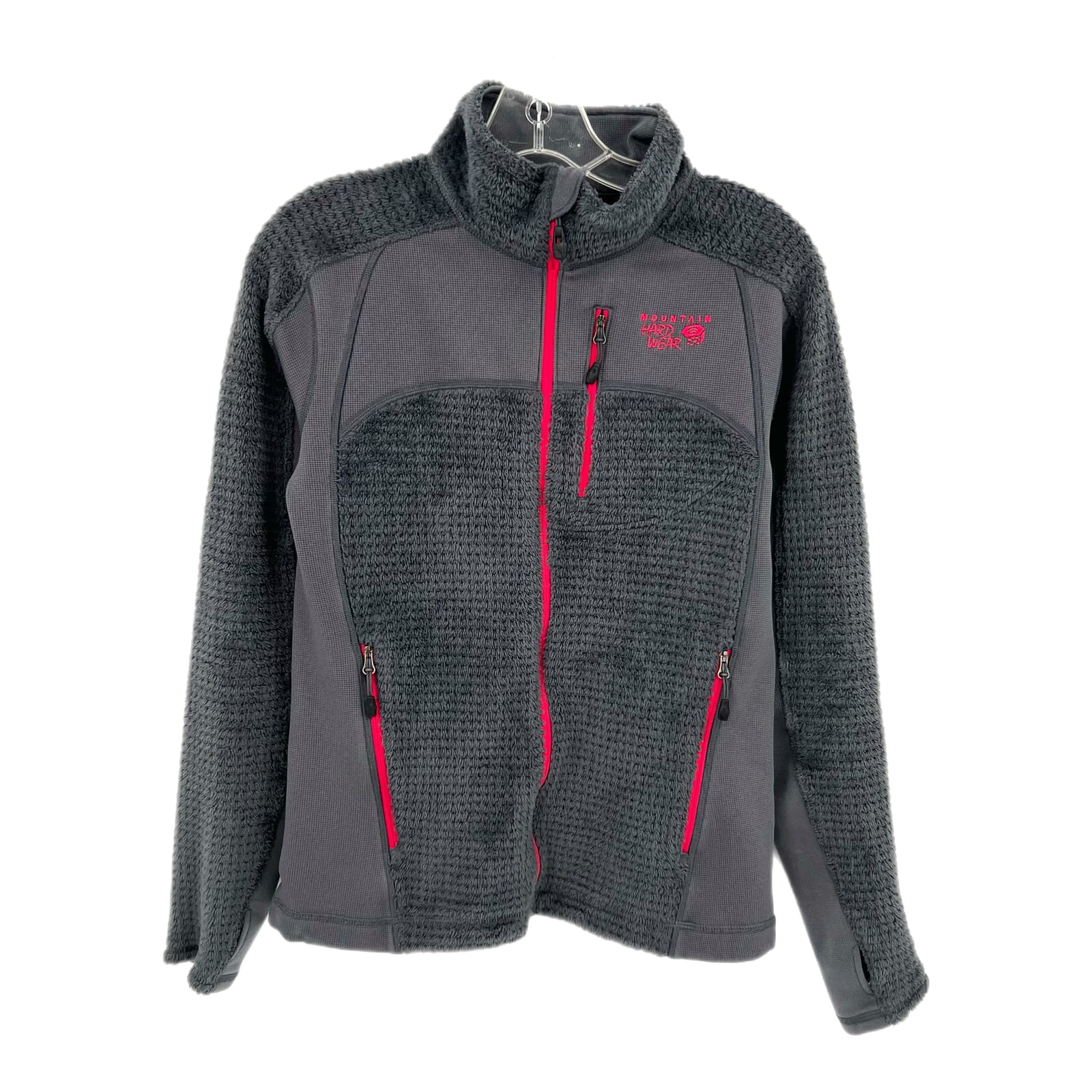 Mountain Hardwear Gray/Pink Classic Full Zip Jacket
