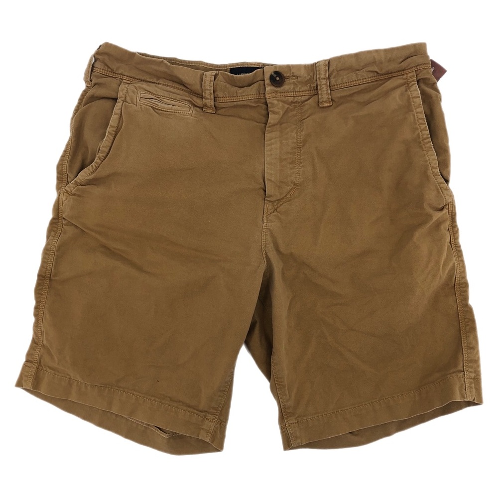 American Eagle Outfitters Tan Breathable Flat Front Shorts