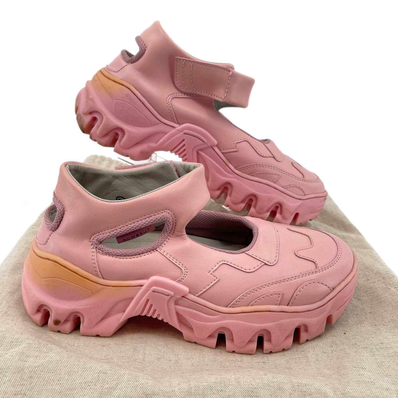 ROMBAUT Pink Rubber Loafers