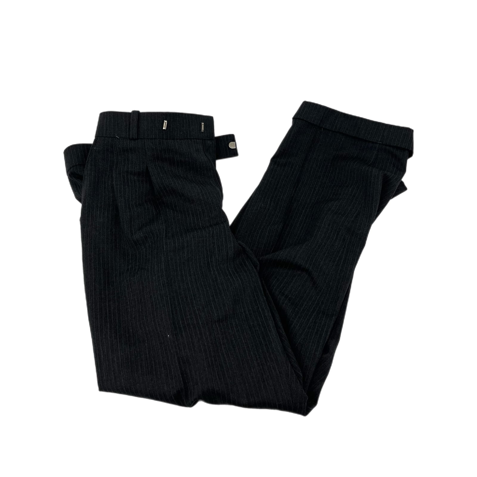 Cessation Gray Striped Pantsuit