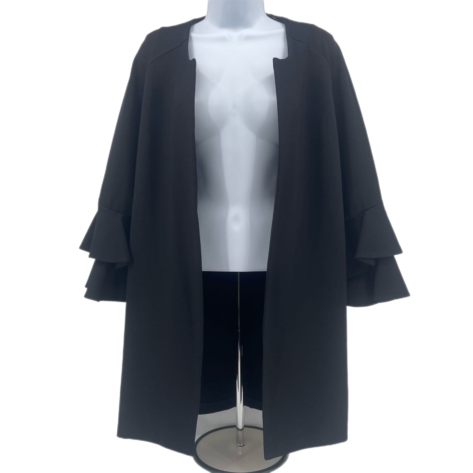 Kensie Black Open Jacket with Pockets