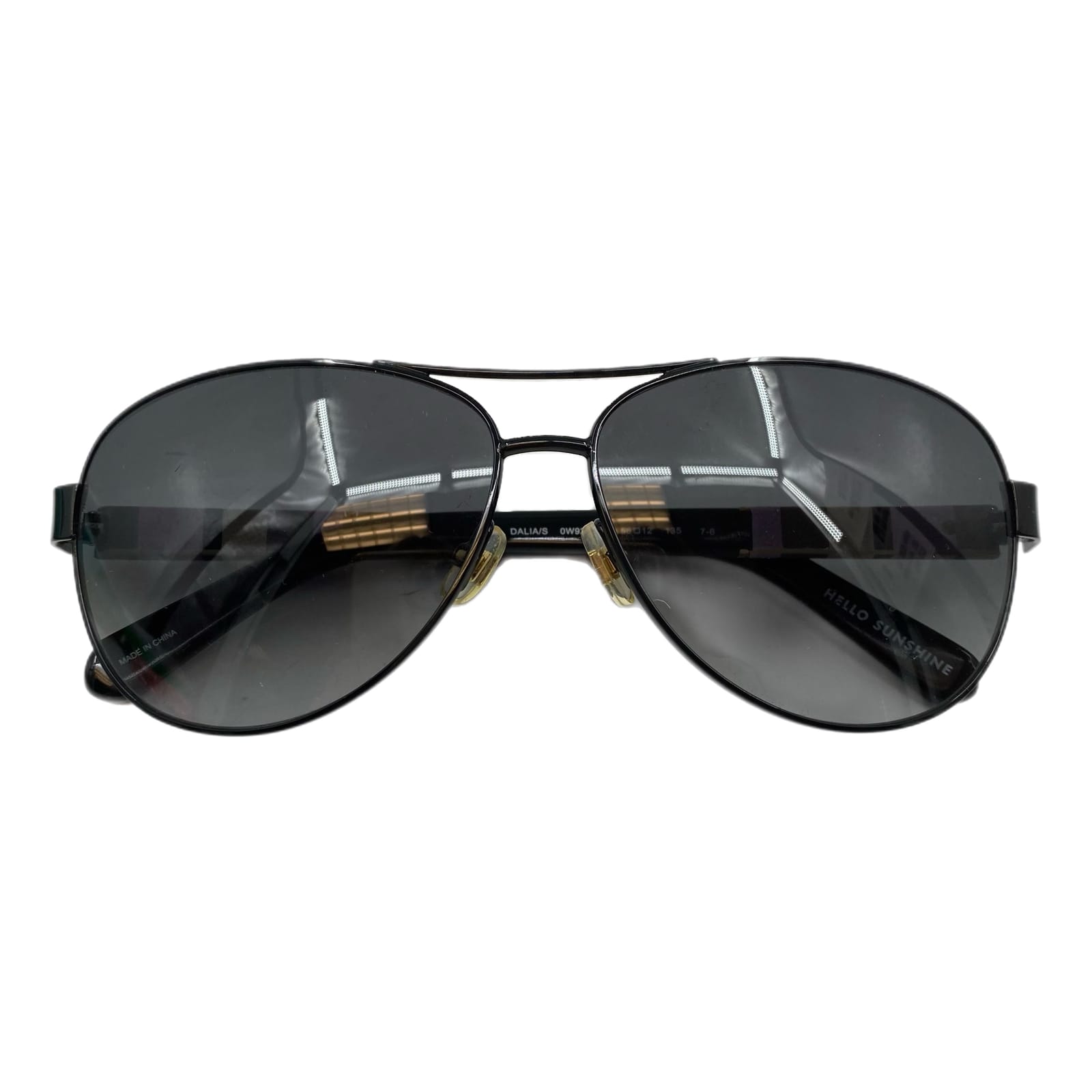 Kate Spade Black Dalia Aviator Sunglasses
