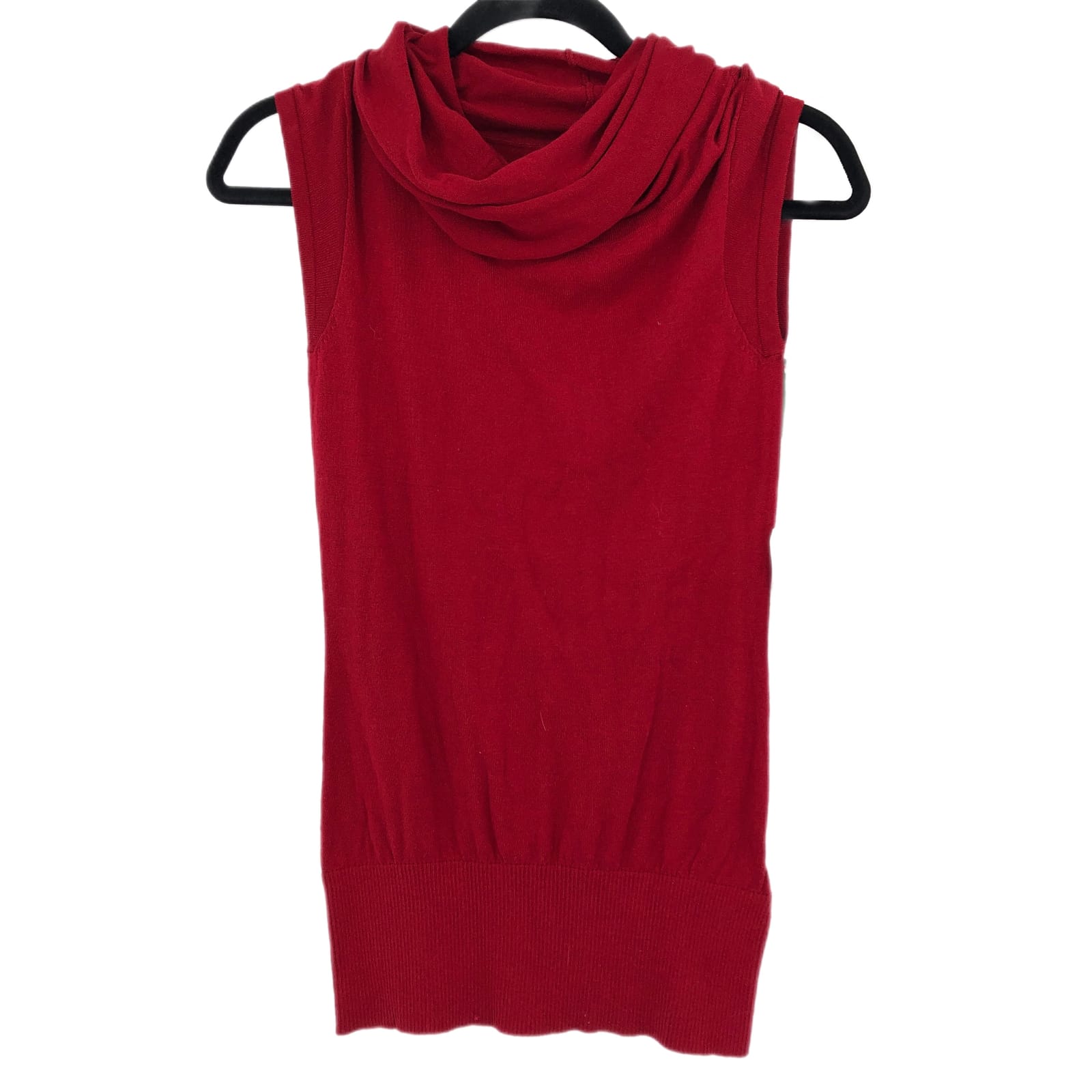 Banana Republic Red Sleeveless Turtleneck Sweater