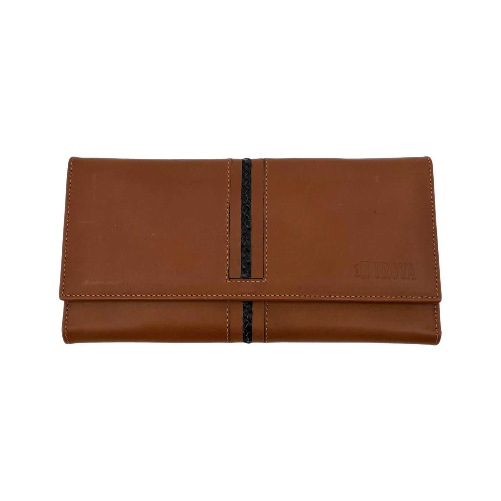 Troya Brown Leather Wallet