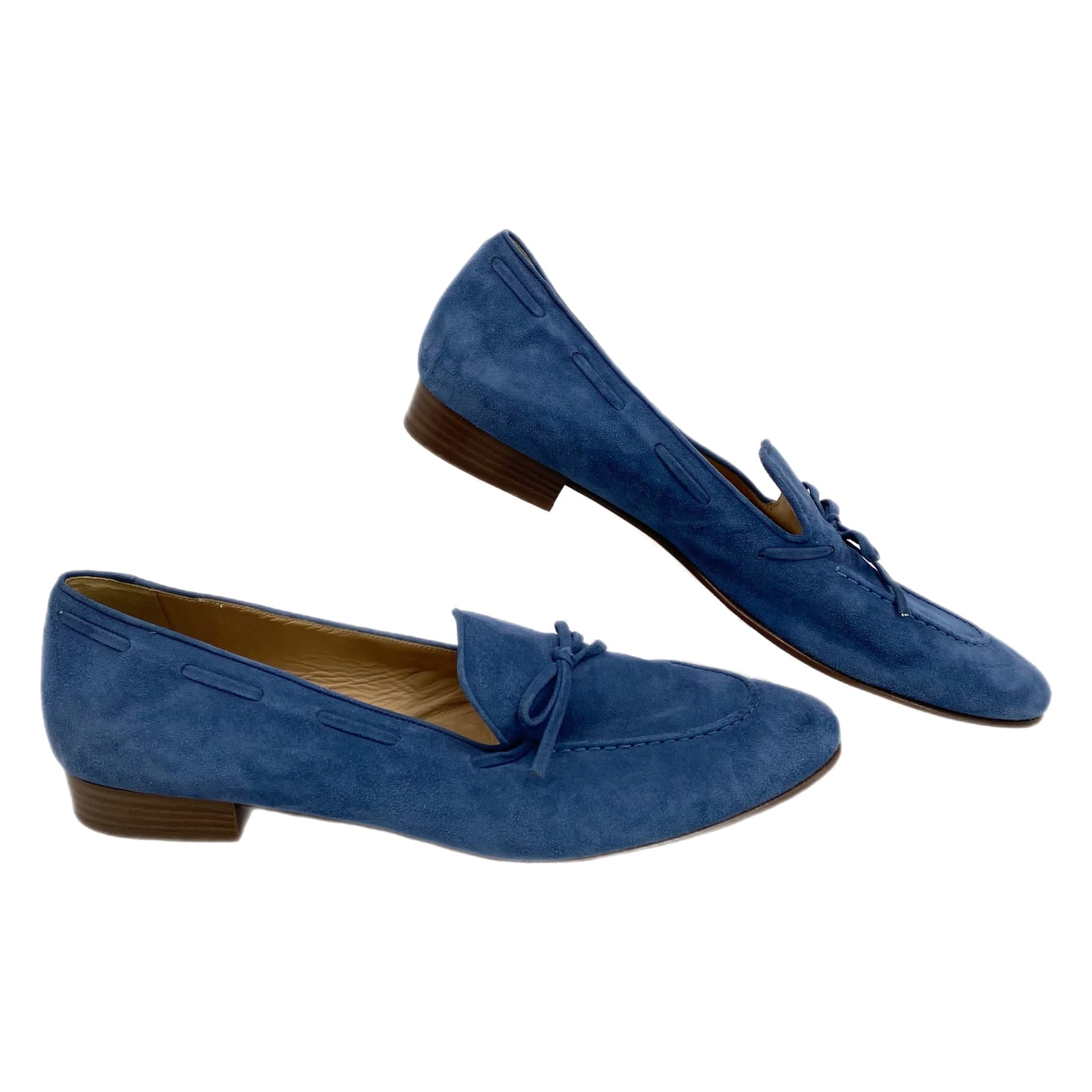 J. Crew Blue Suede Loafers