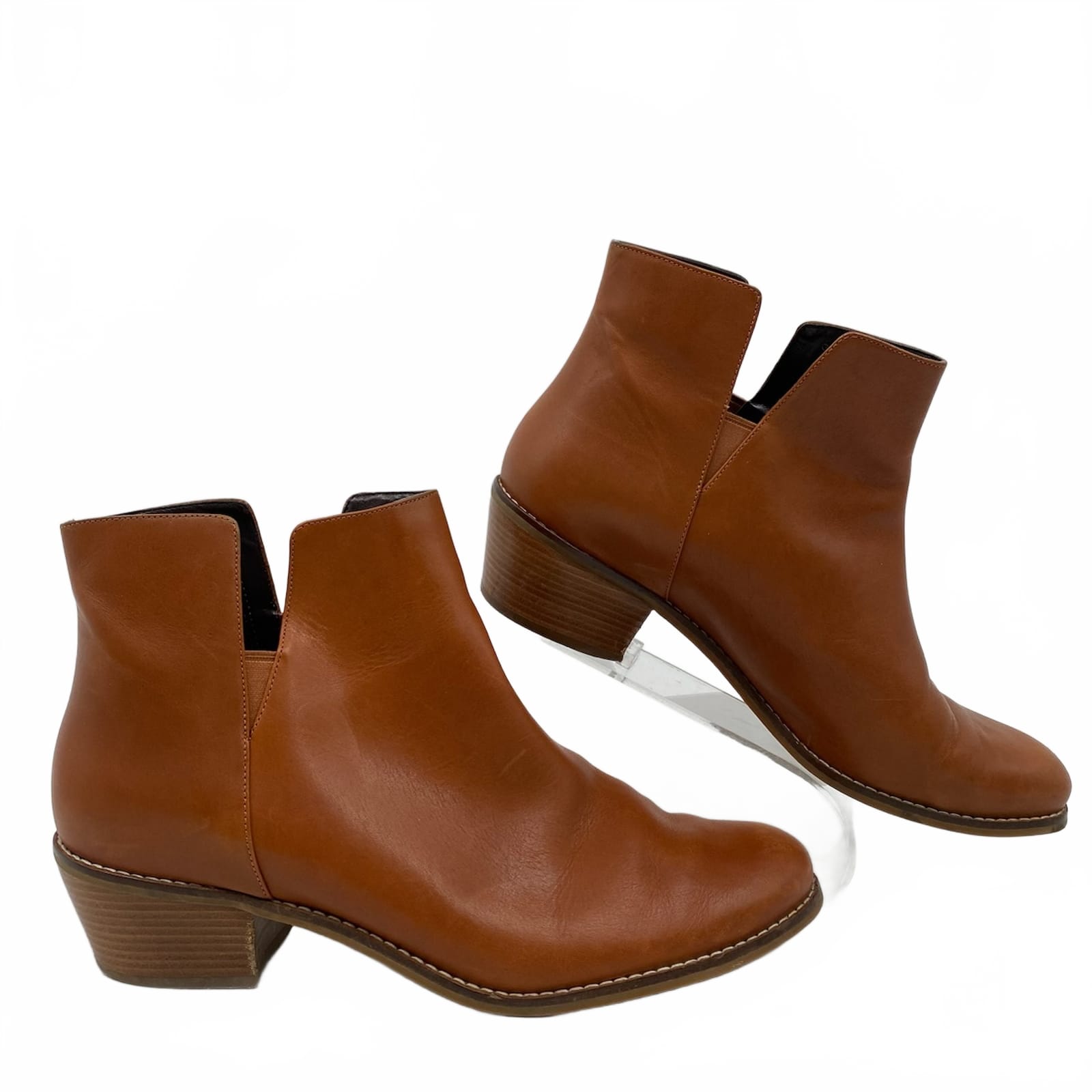 Cole Haan Brown Leather Ankle Booties