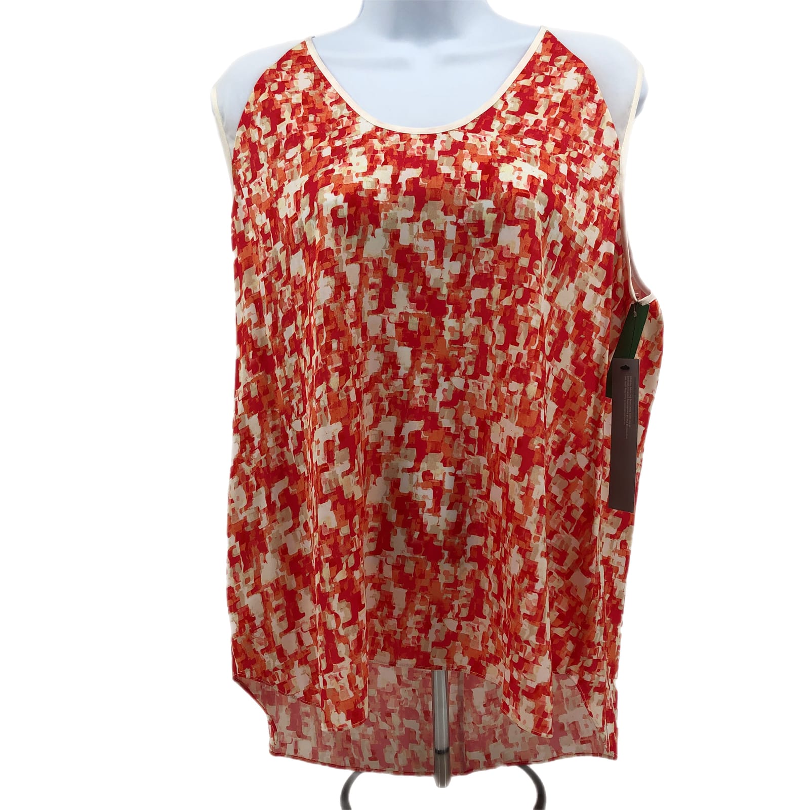 Classiques Entier Red & White Geometric Blouse