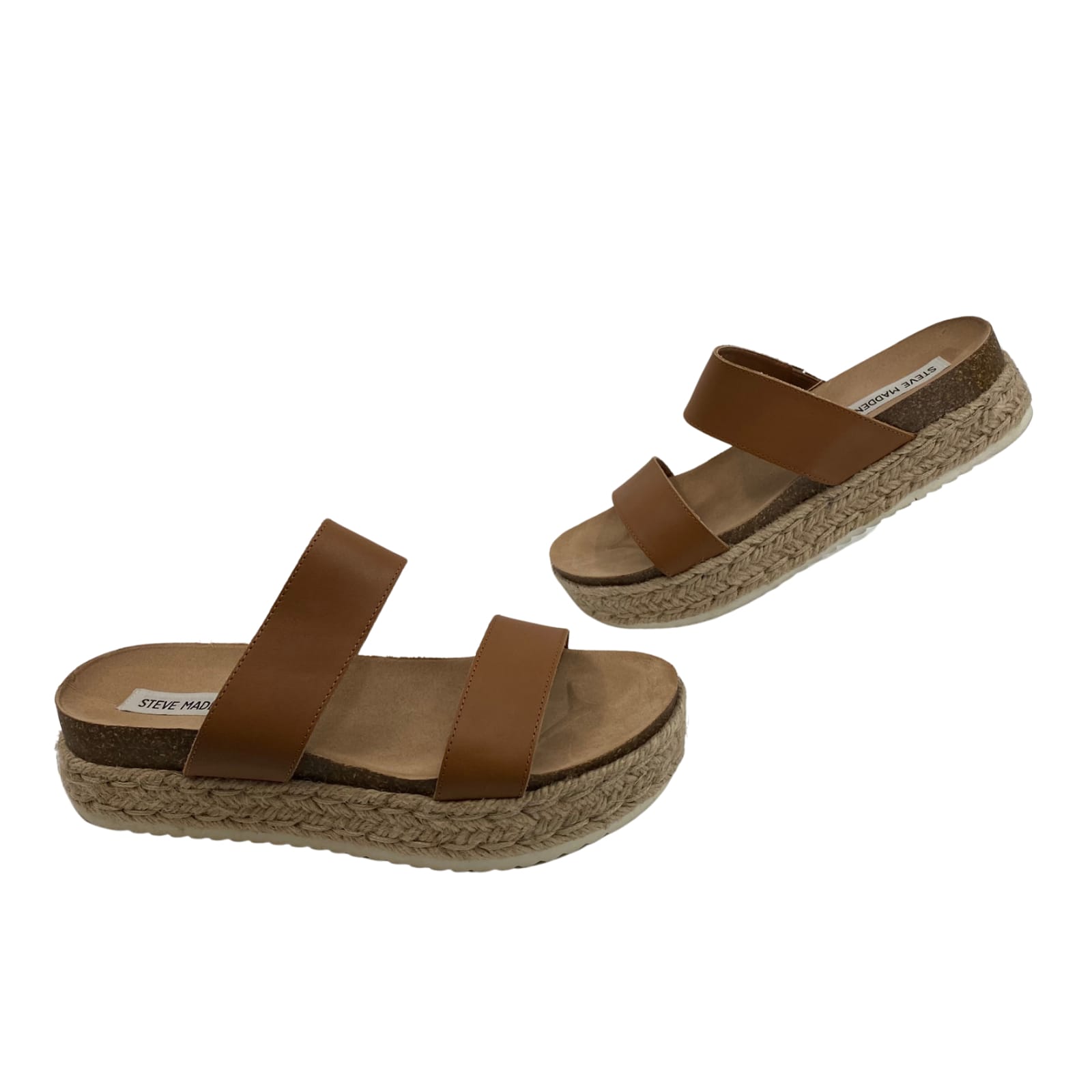 Steve Madden Brown Platform Open Toe Sandals