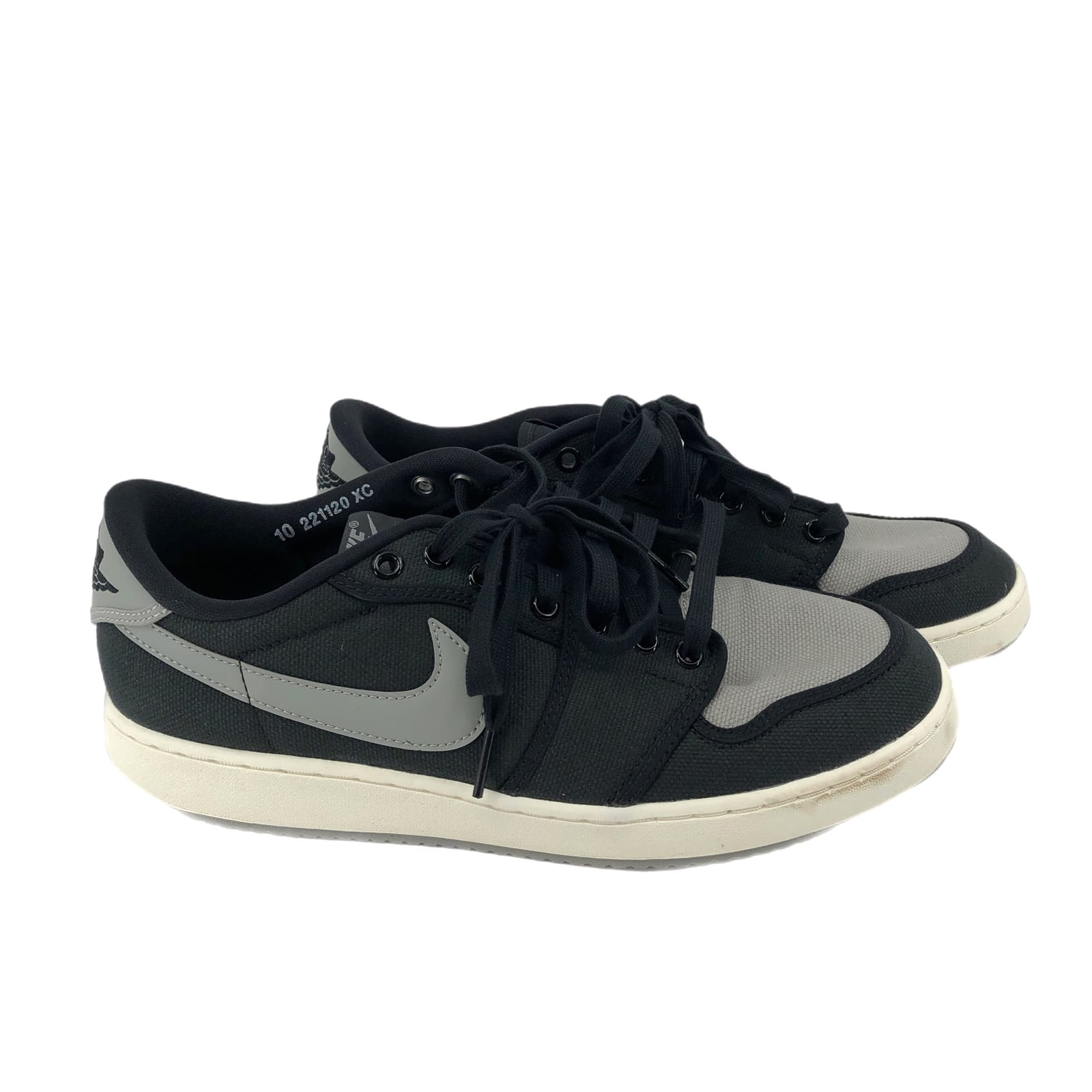 Nike Black & Gray Air Jordan Low Sneakers