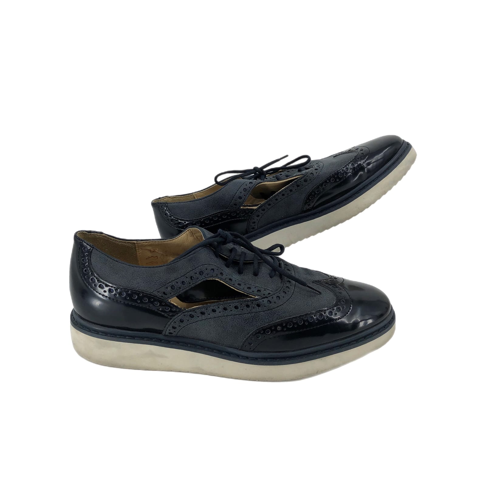 Geox Blue Leather Loafer