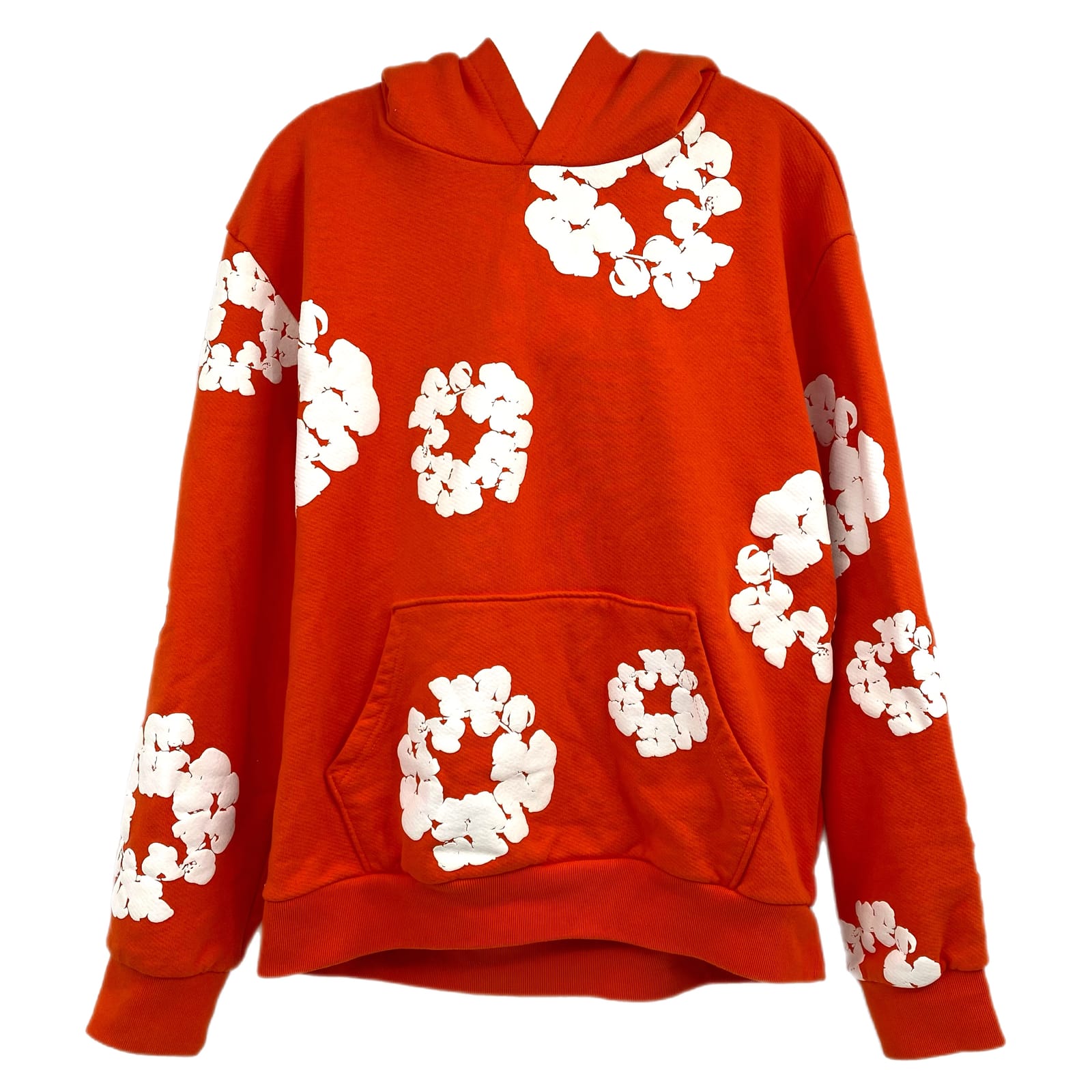 Denim Tears Orange White Printed Hoodie