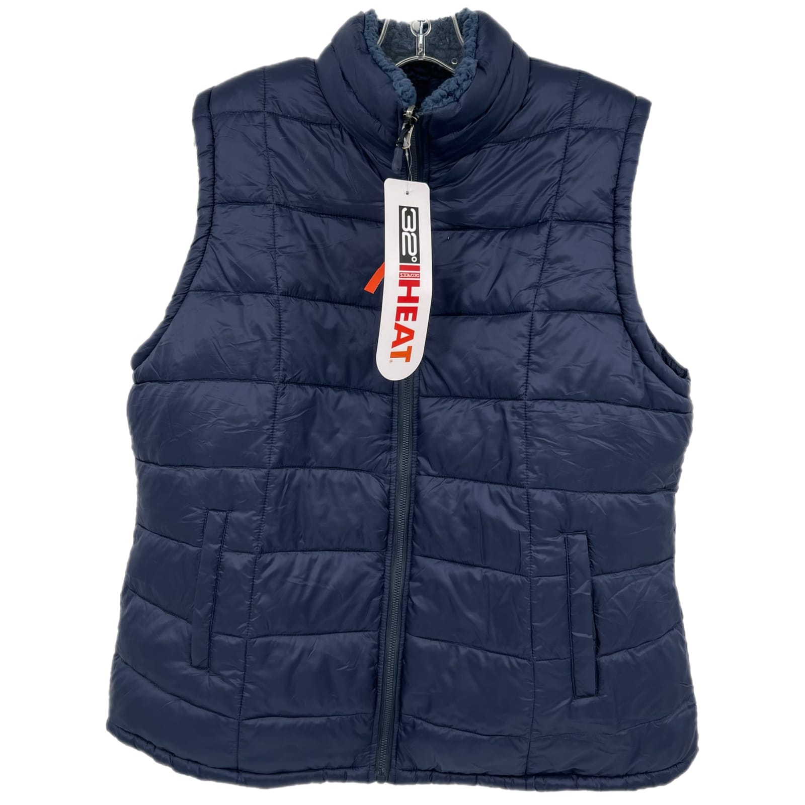 32 Degrees Blue Zip-Up Vest