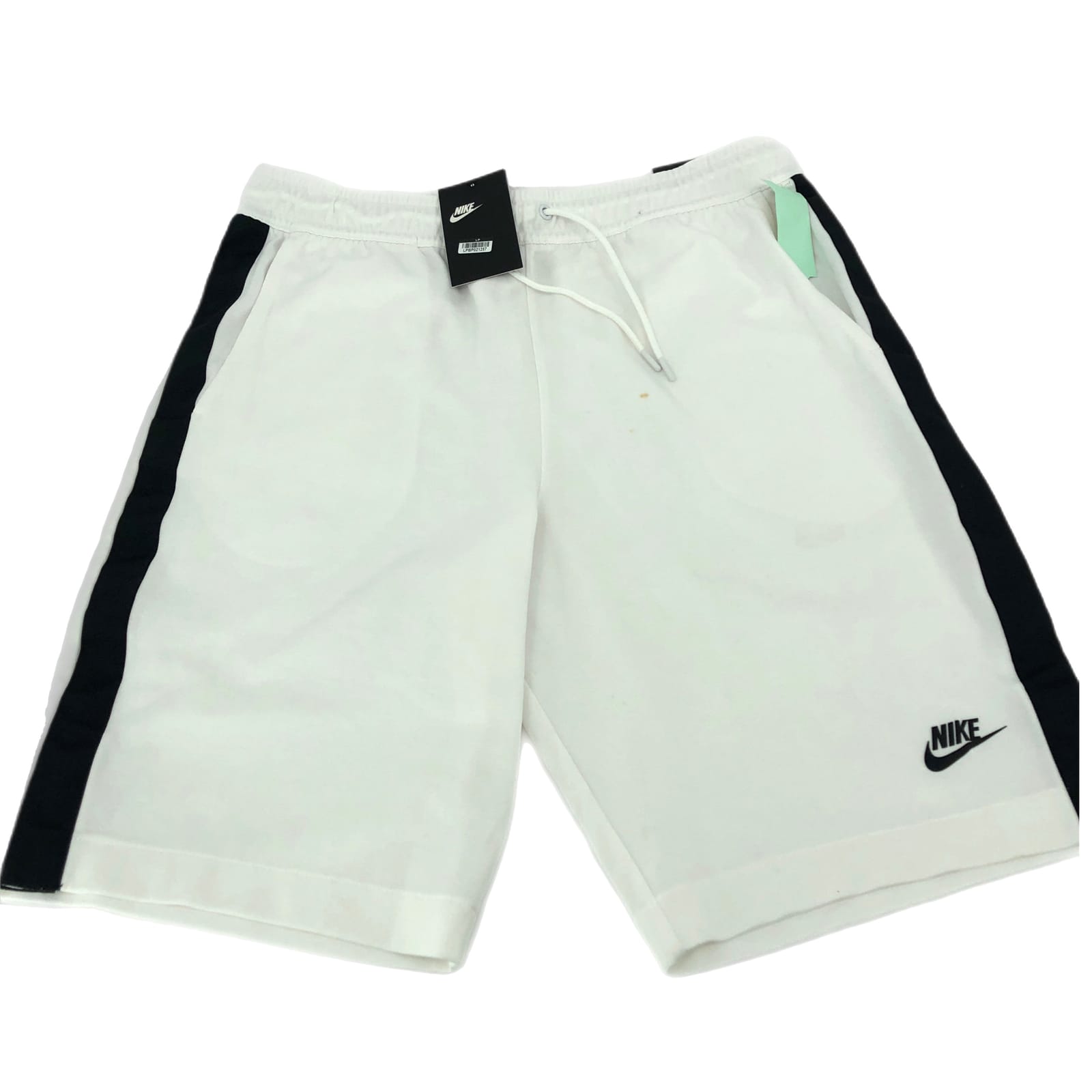 Nike Black and White Slim Sweat Shorts