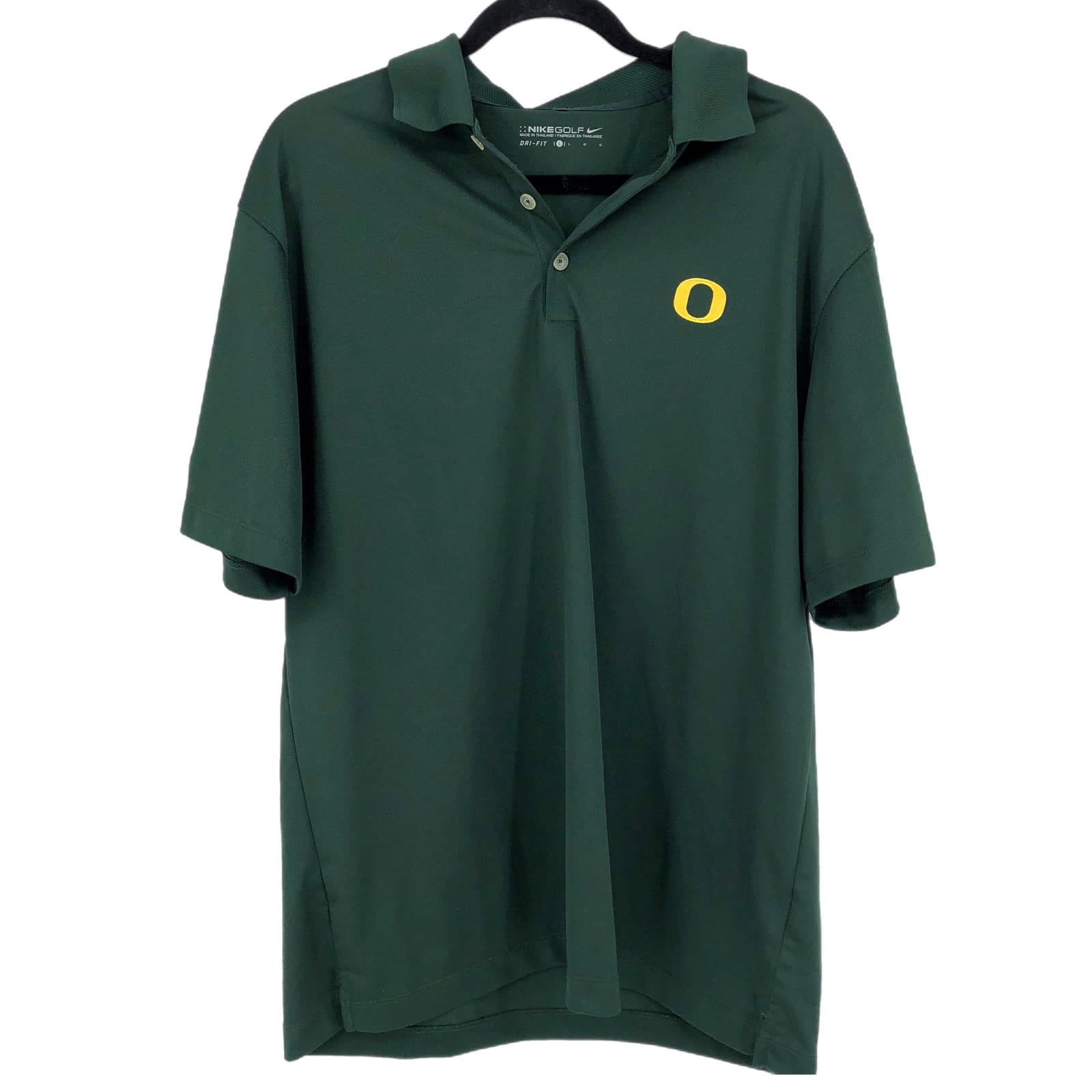 Nike Green & Yellow Oregon Polo