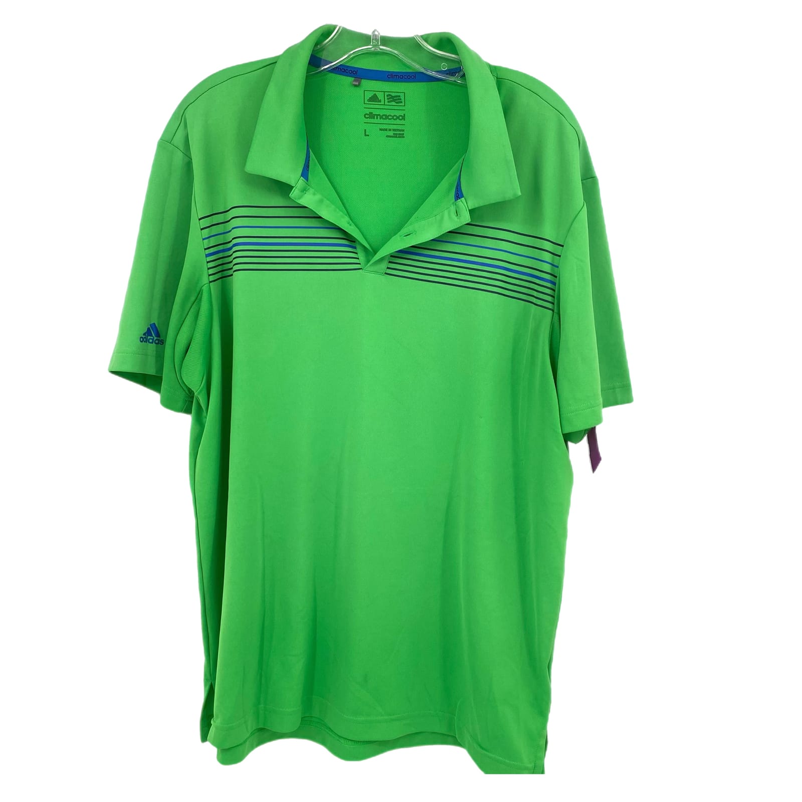 adidas Green Classic Short Sleeve Polo