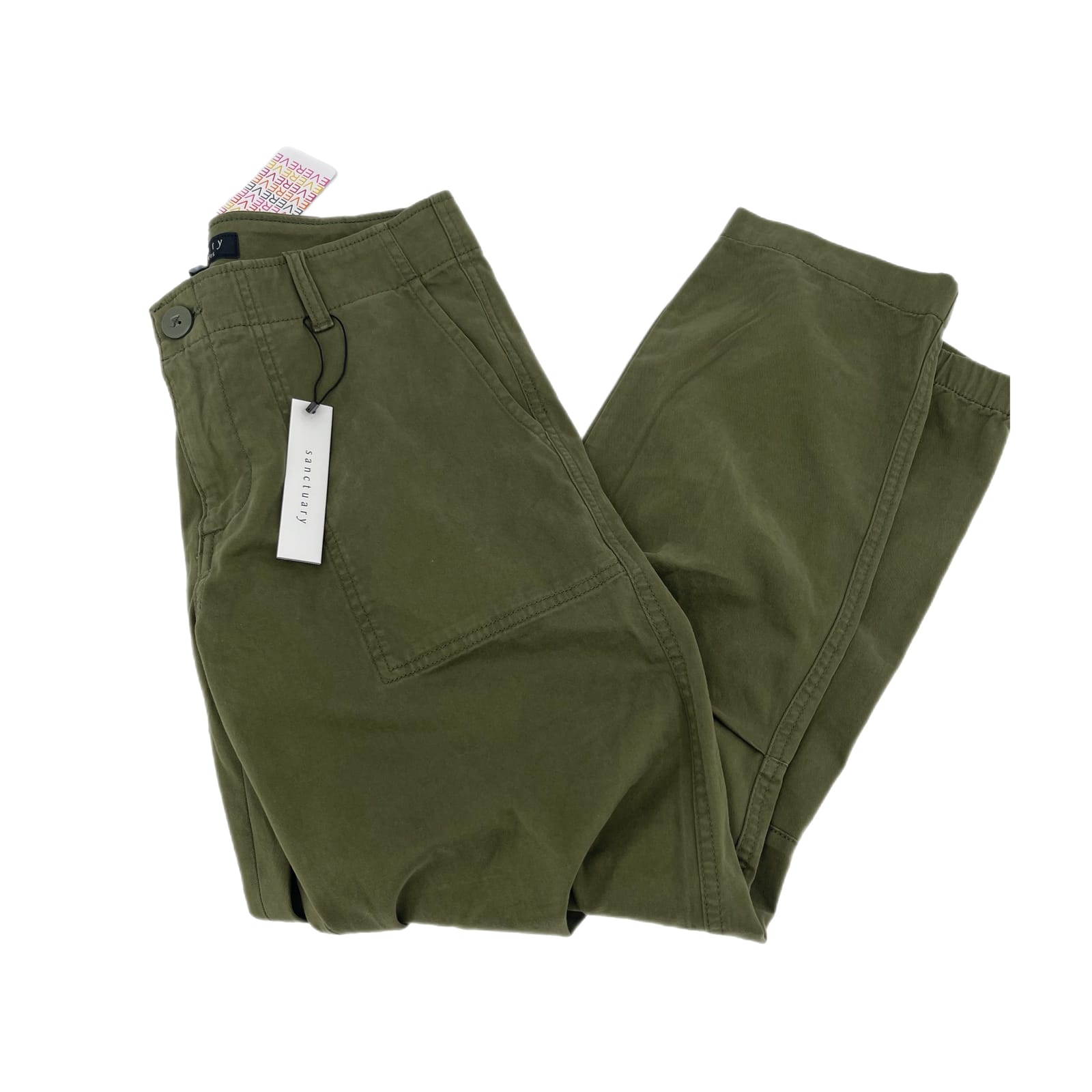 Evereve Green High Rise Athletic Track Pants