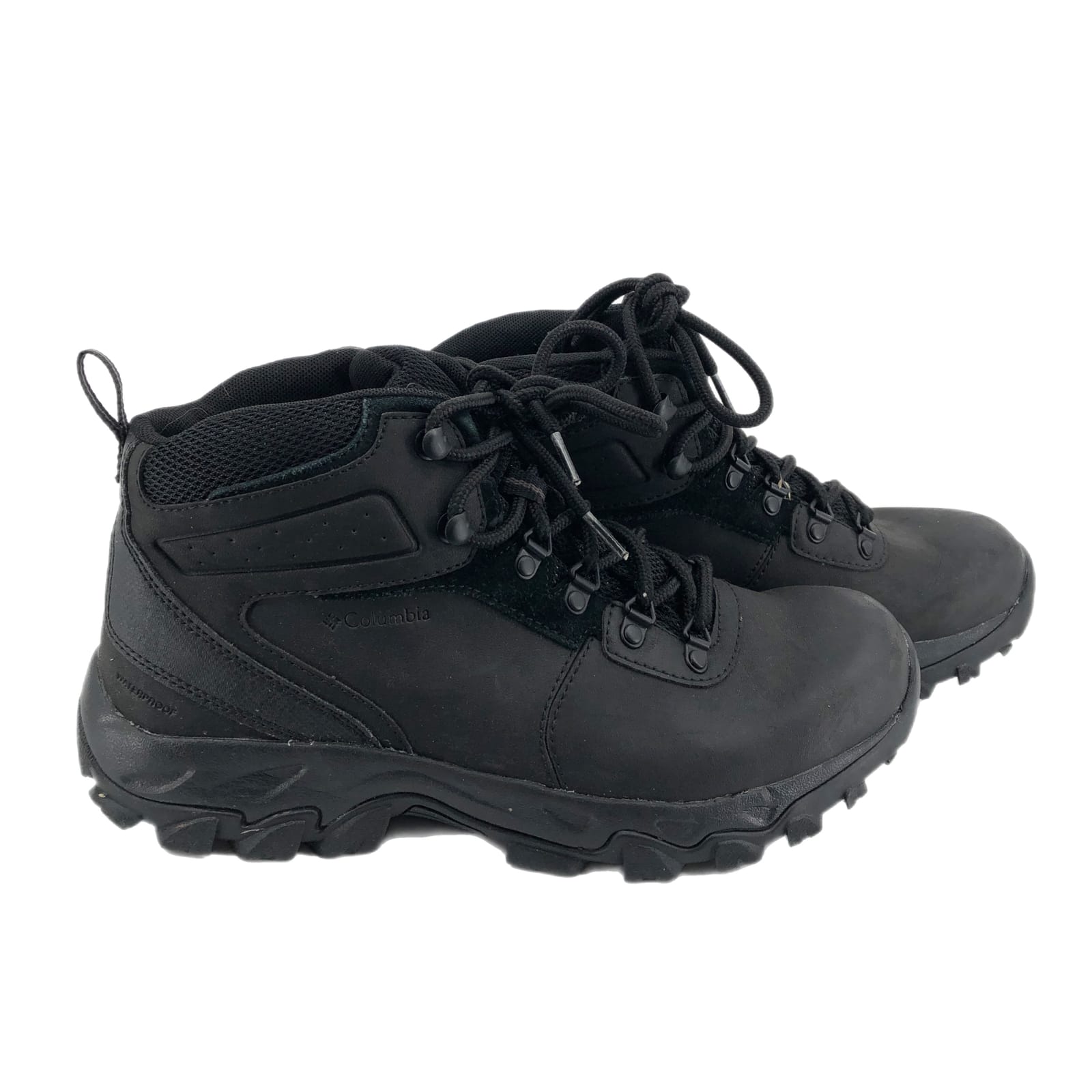 Columbia Black Leather Lace-Up Boots