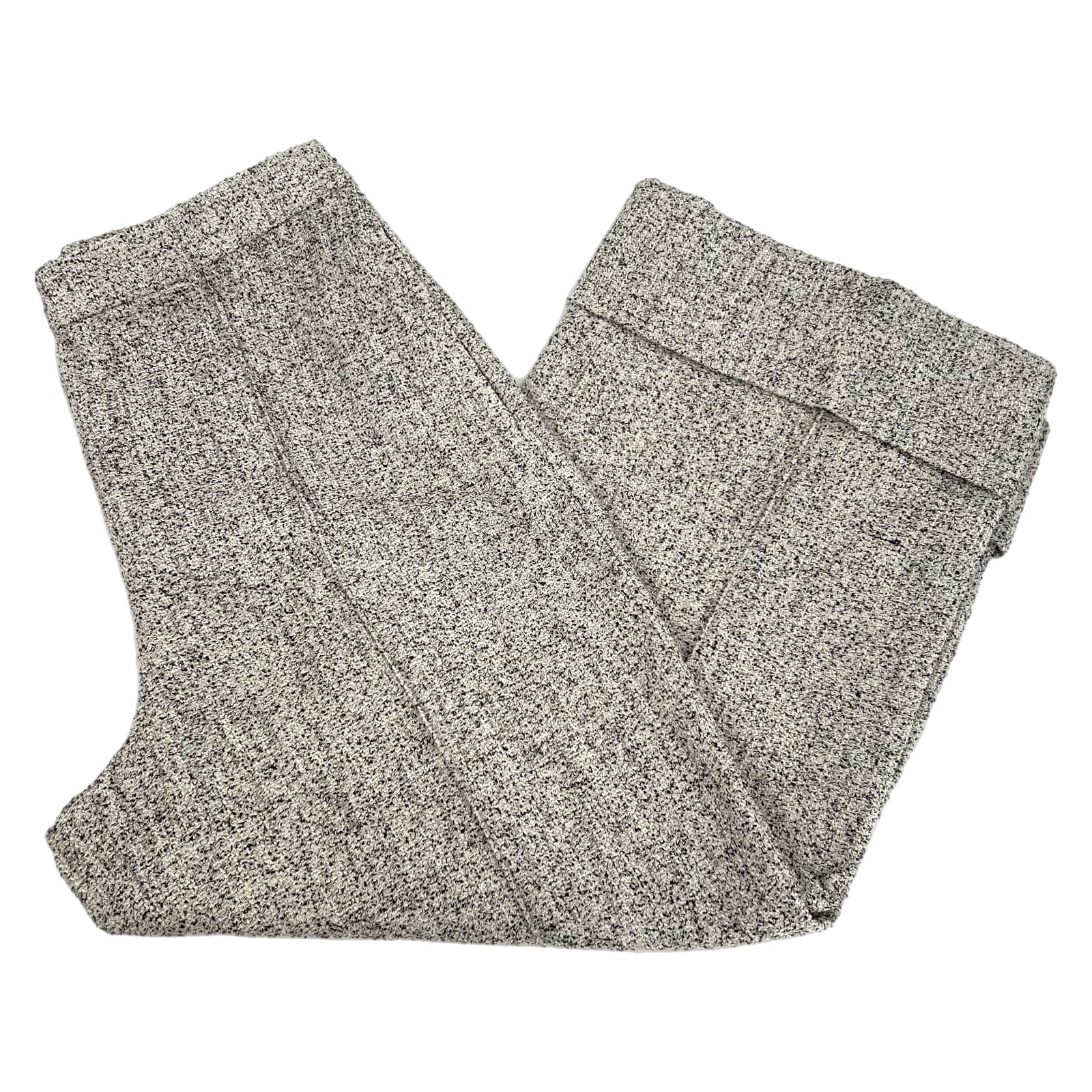 Club Monaco Black Speckled Tweed Cuffed Trousers