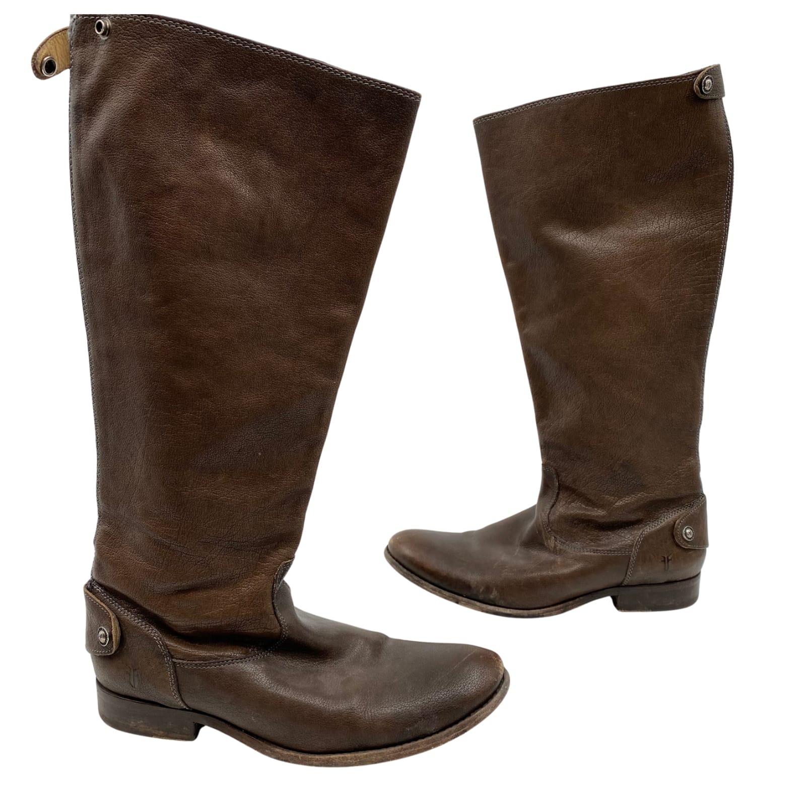 Frye Brown Leather Melissa Boots