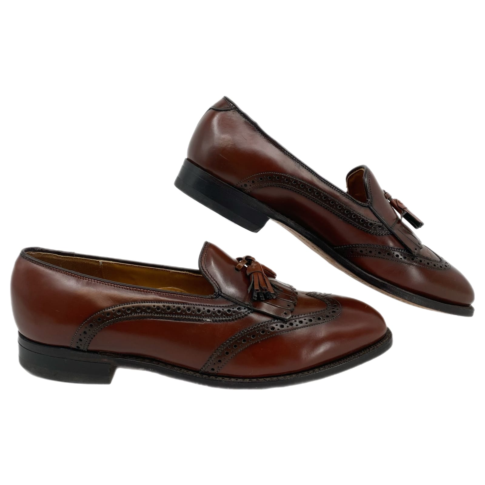 Johnston & Murphy Brown Tasseled Leather Loafers