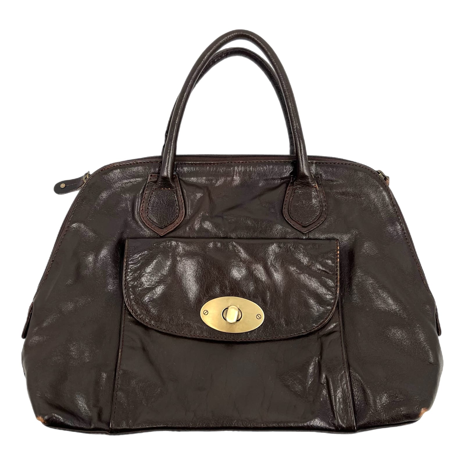 Ashwood Brown Leather Shoulder Bag