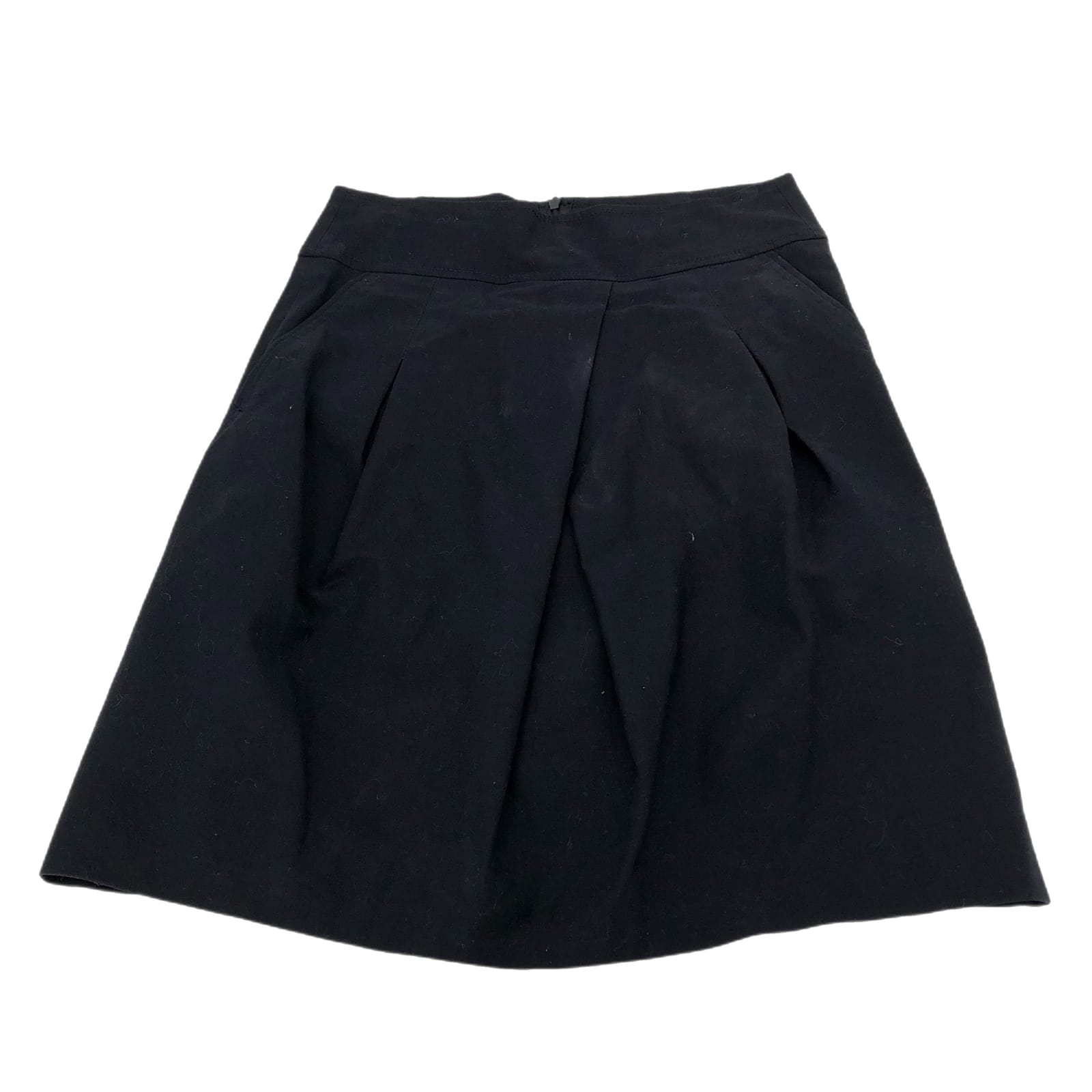 Zara Black Straight & Pencil Midi Skirt