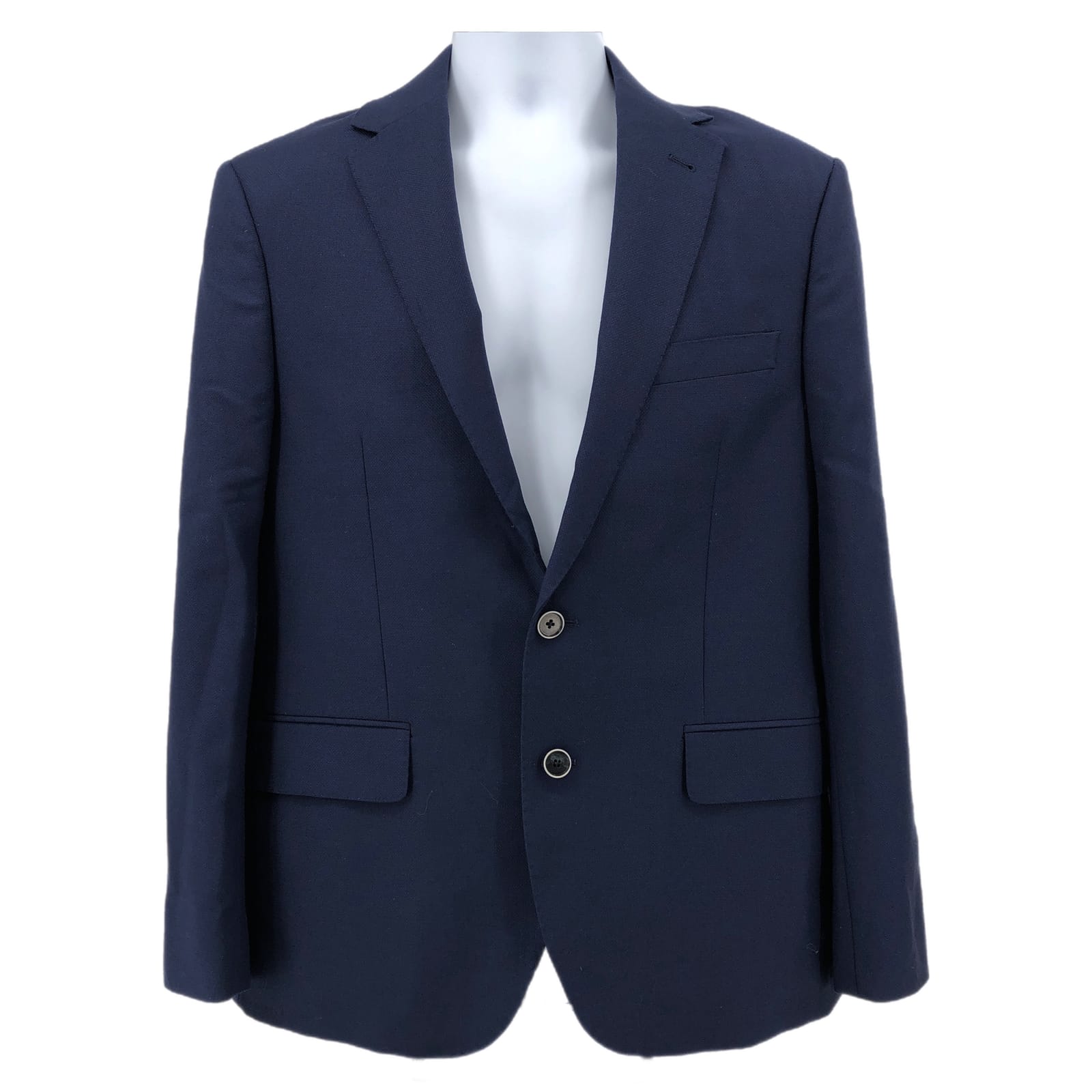 Joseph Abboud Blue Wool-Polyester Blazer