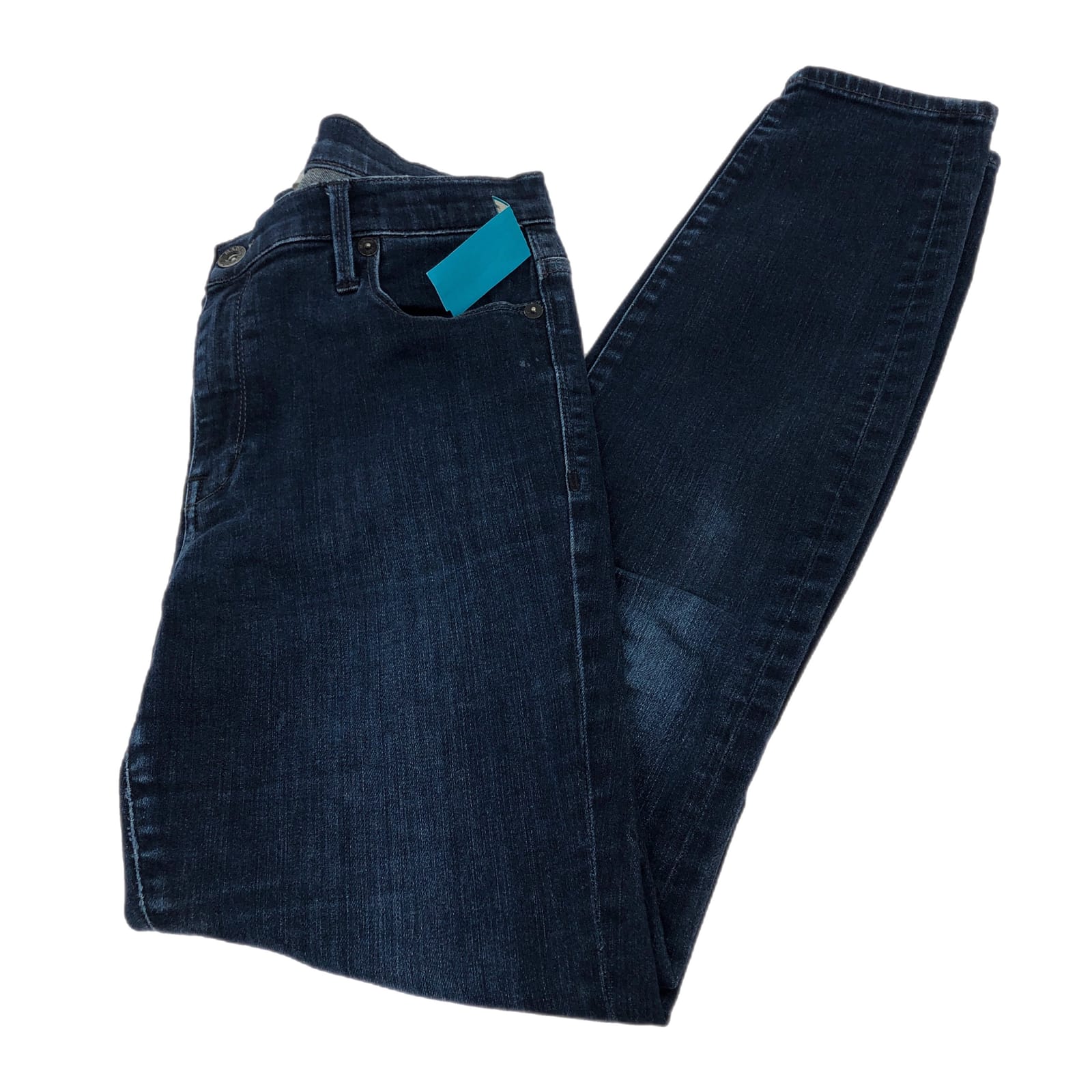 Madewell Blue Mid-Rise Straight Leg Jeans