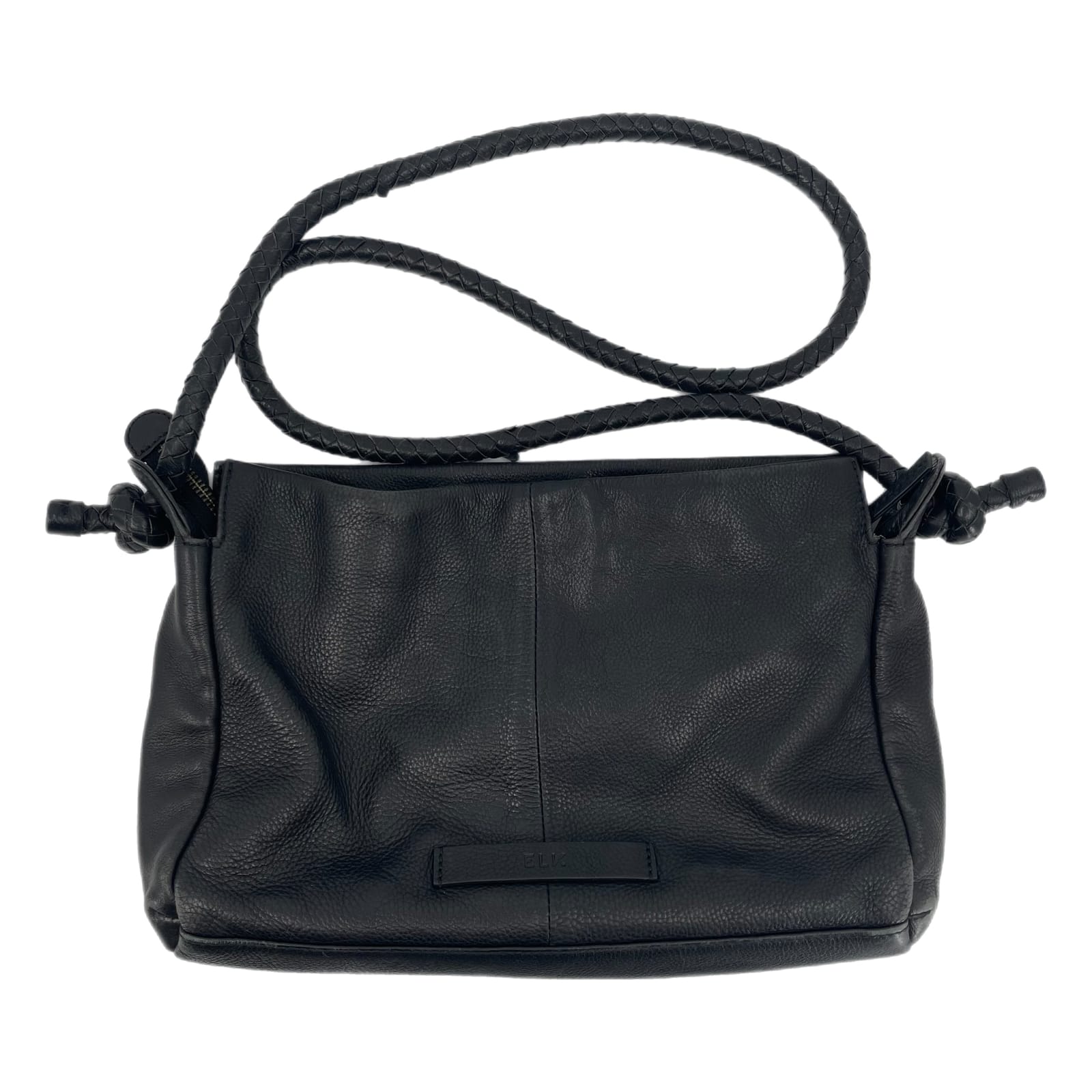 Elk Black Leather Shoulder Bag