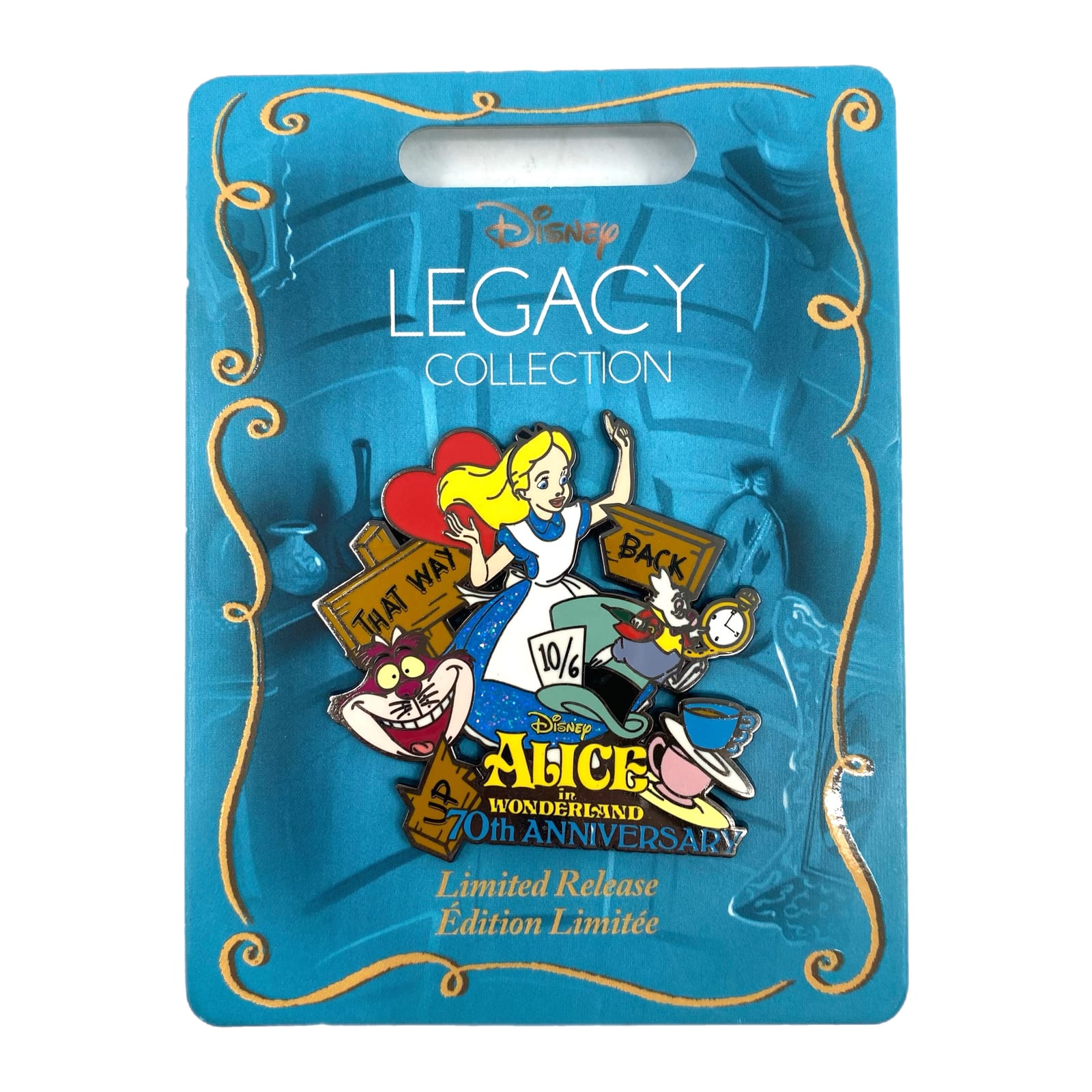 Disney Blue Alice in Wonderland 2021 Legacy Limited Release Pin