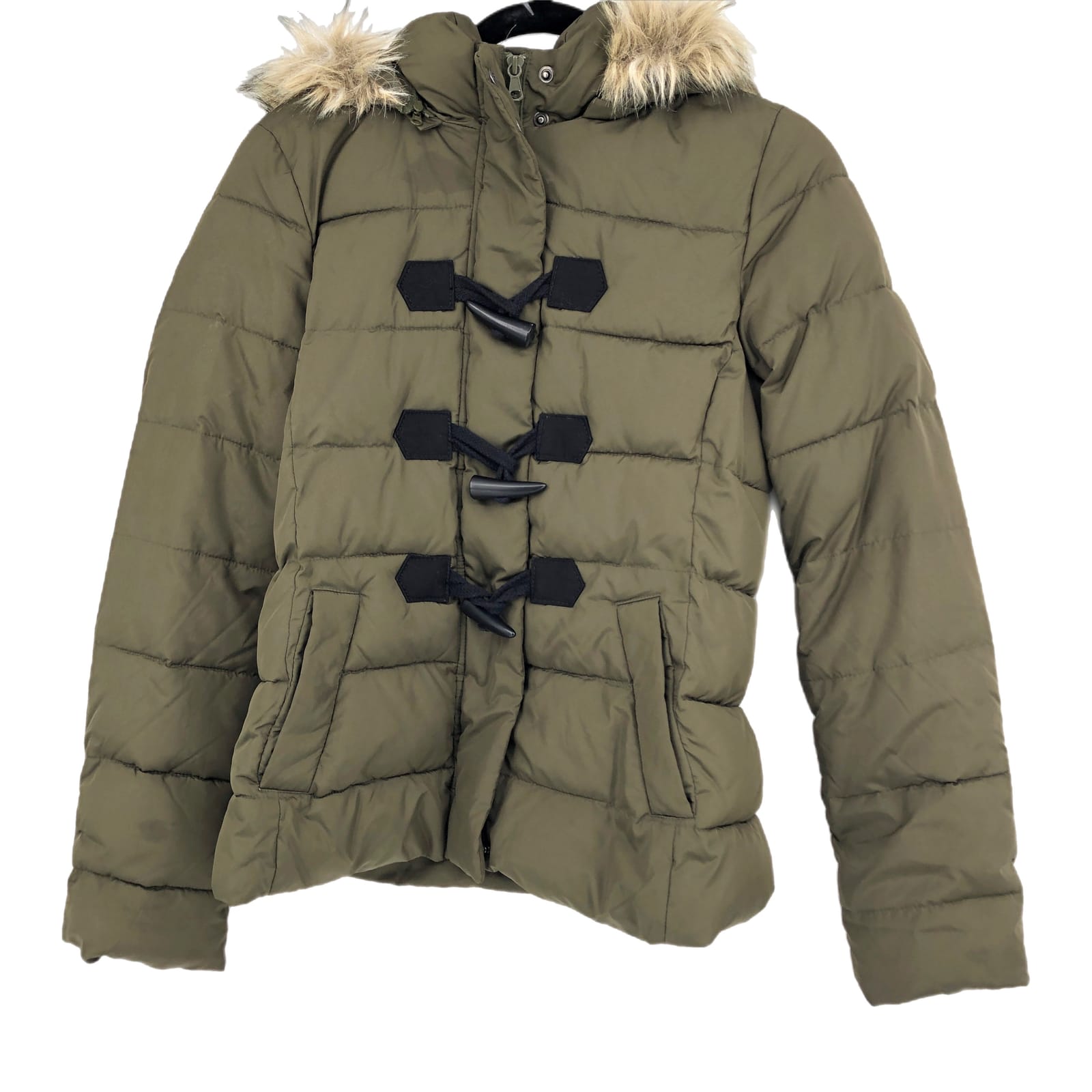 GAP Green Polyester Puffer Jacket