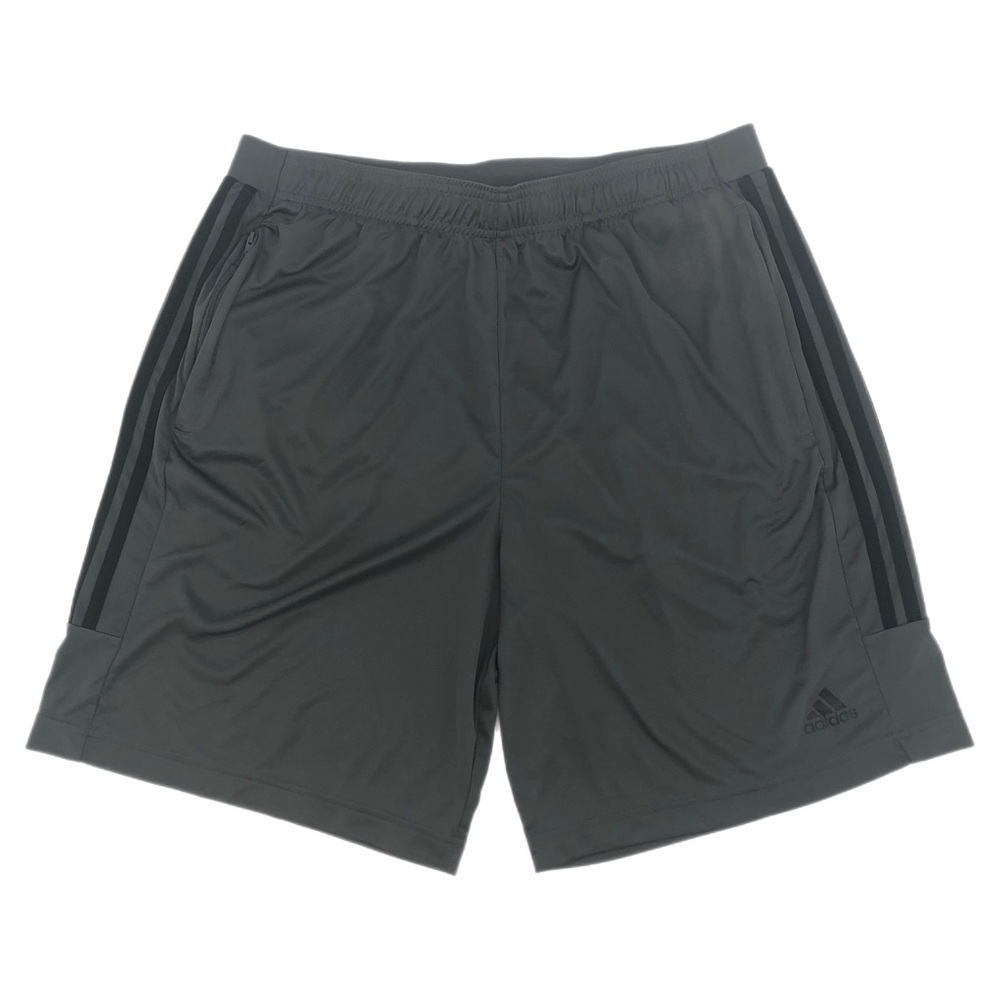 Adidas Gray Black Breathable Comfort Athletic Shorts