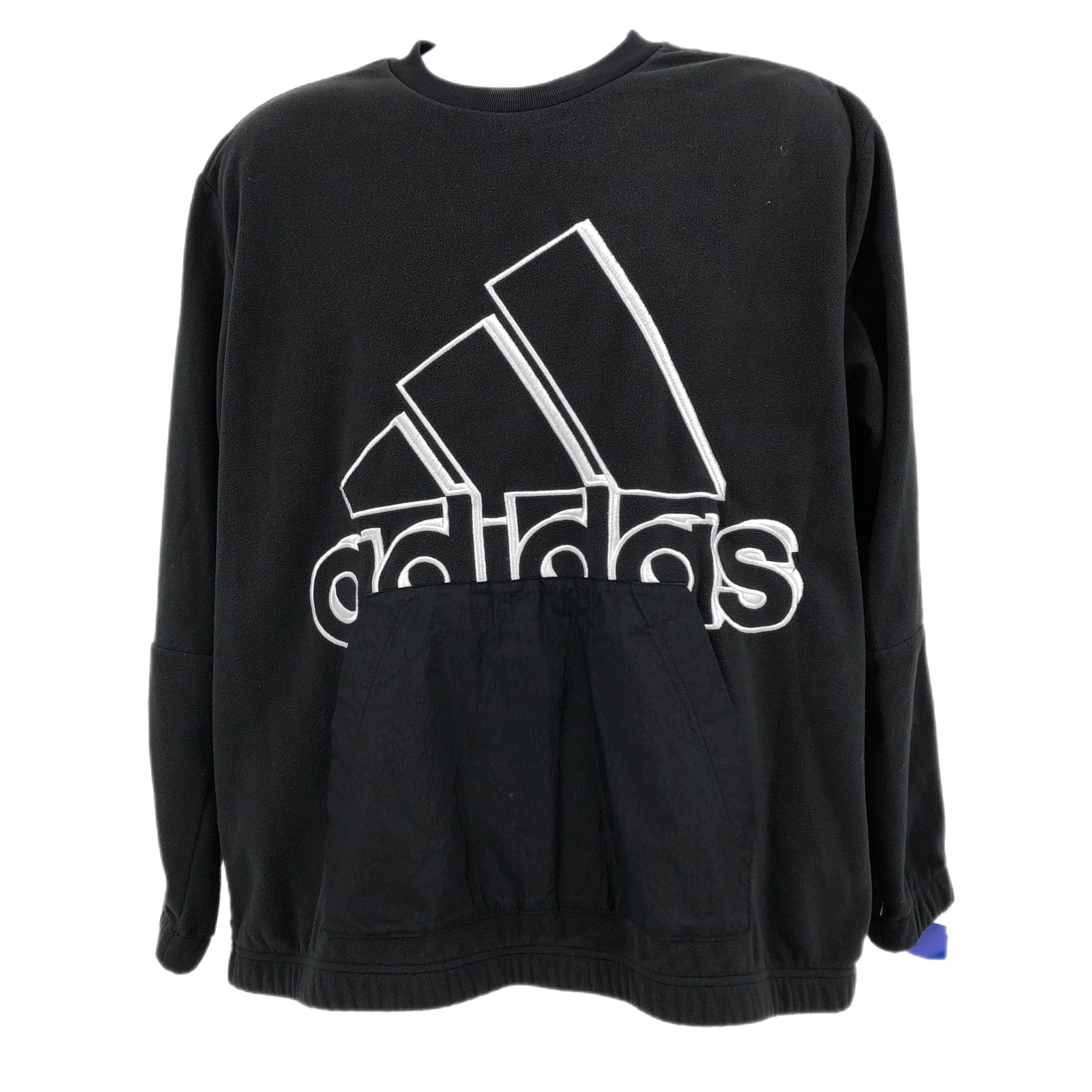 adidas Black and White Pullover Sweatshirt with Logo