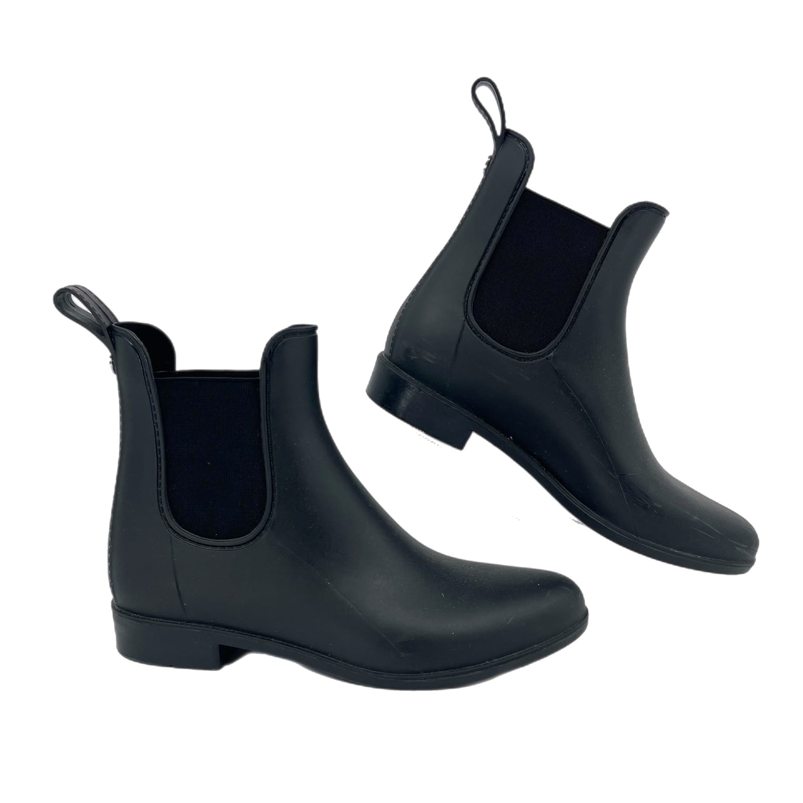 Sam Edelman Black Almond Toe Rain Booties