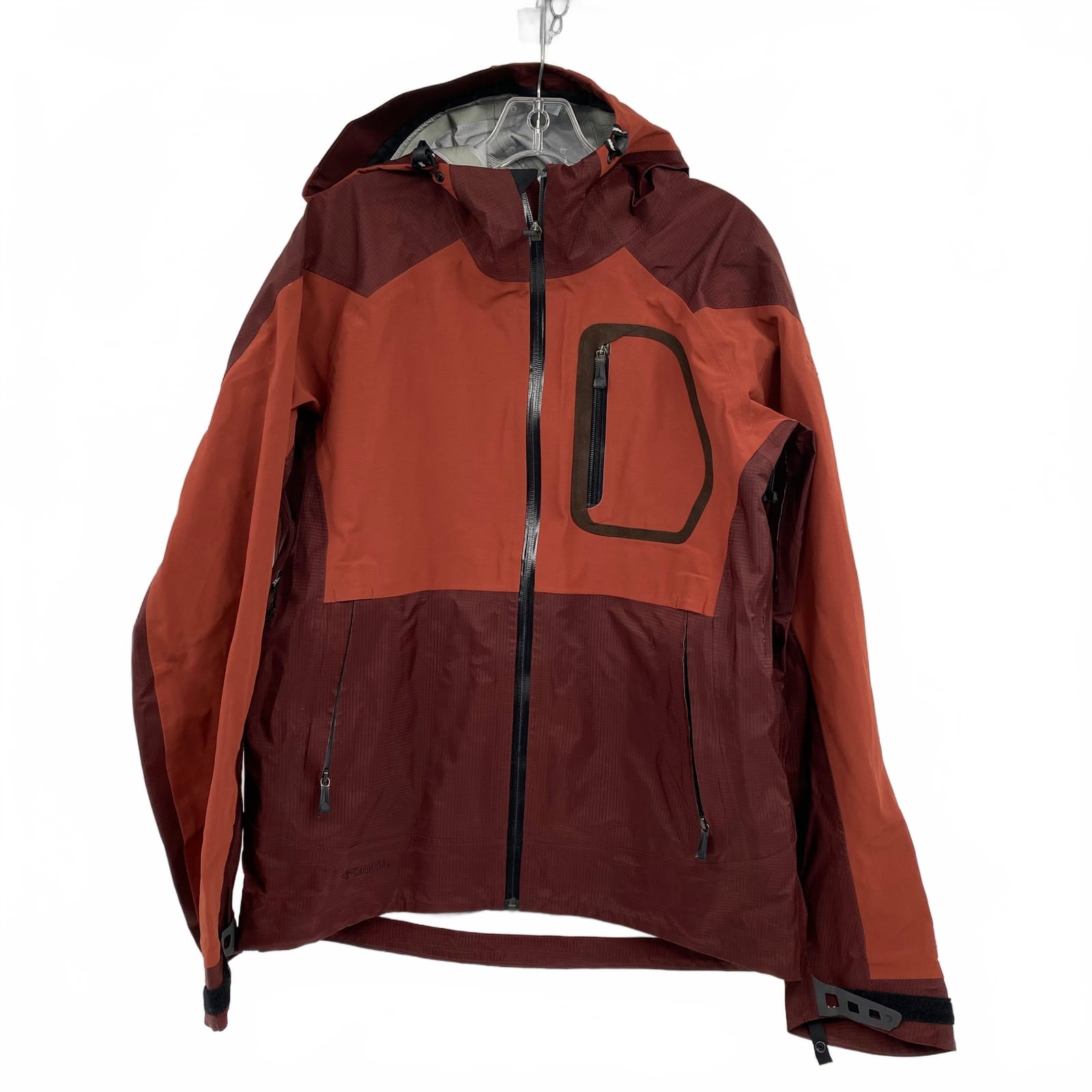 Columbia Red Nylon Windbreaker Jacket