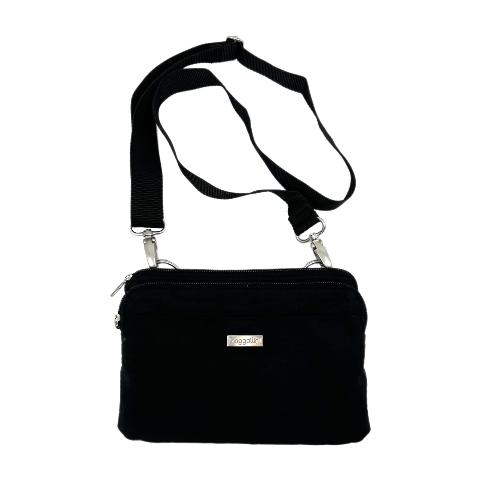 Baggallini Black Convertible Crossbody Bag