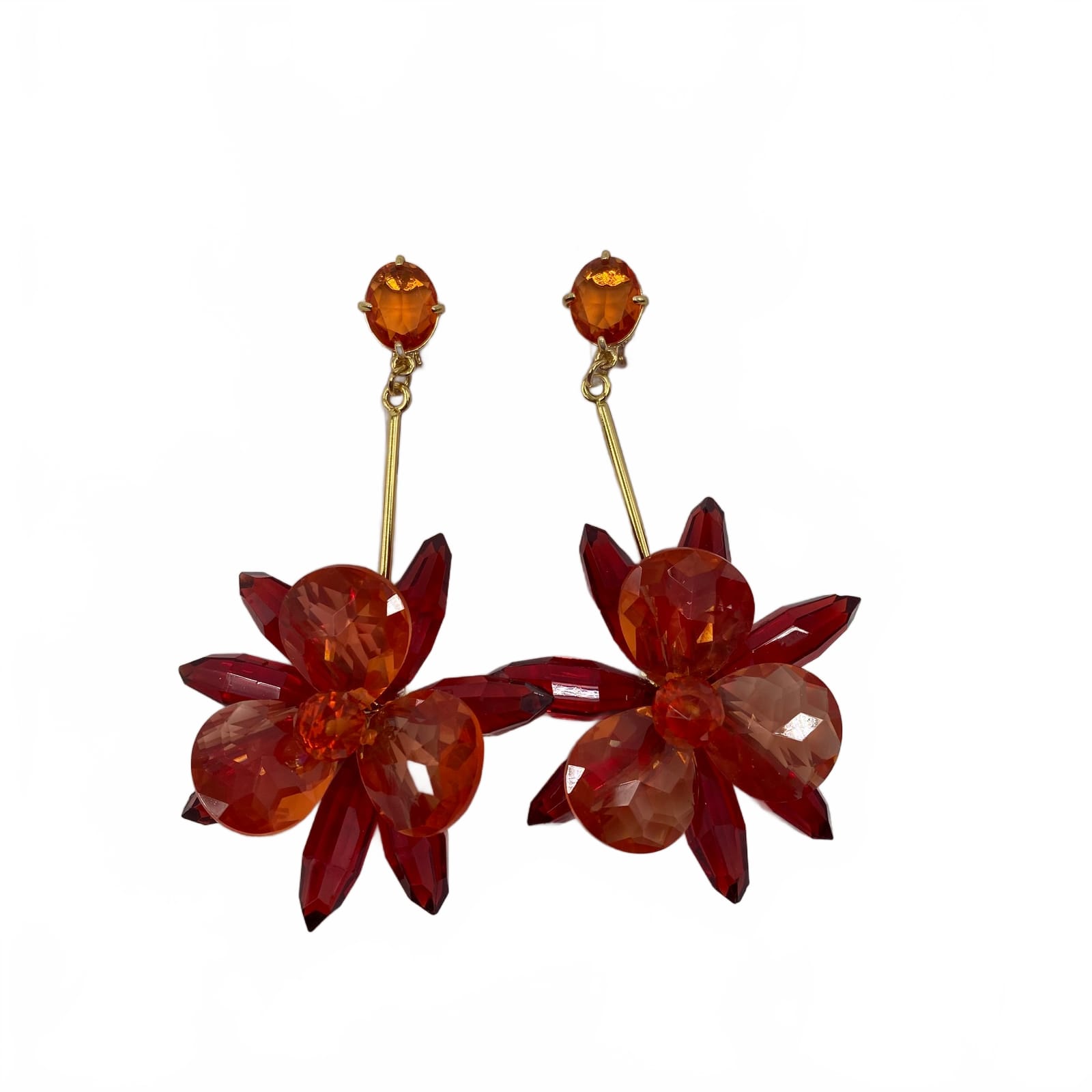 Kate Spade Red Floral Dangle Earrings