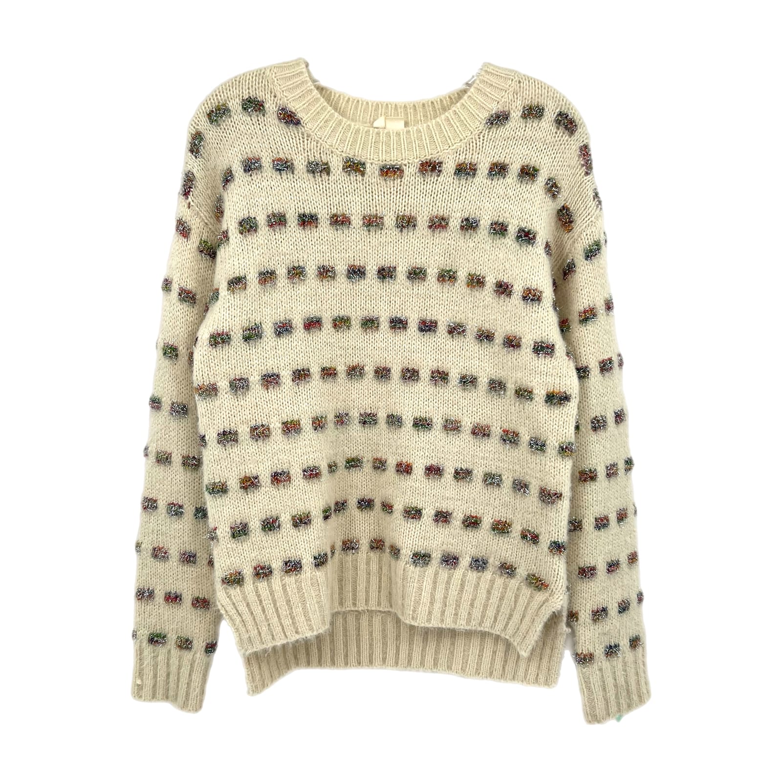 Moth Cream Pullover Sweater