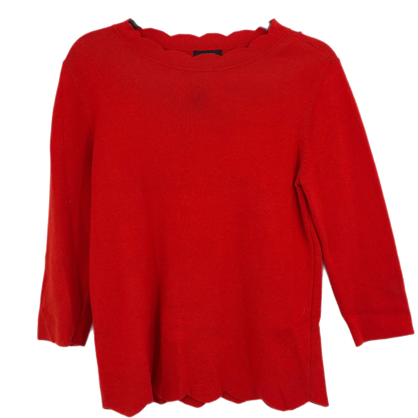 Halogen Red Classic Round Neck Sweater