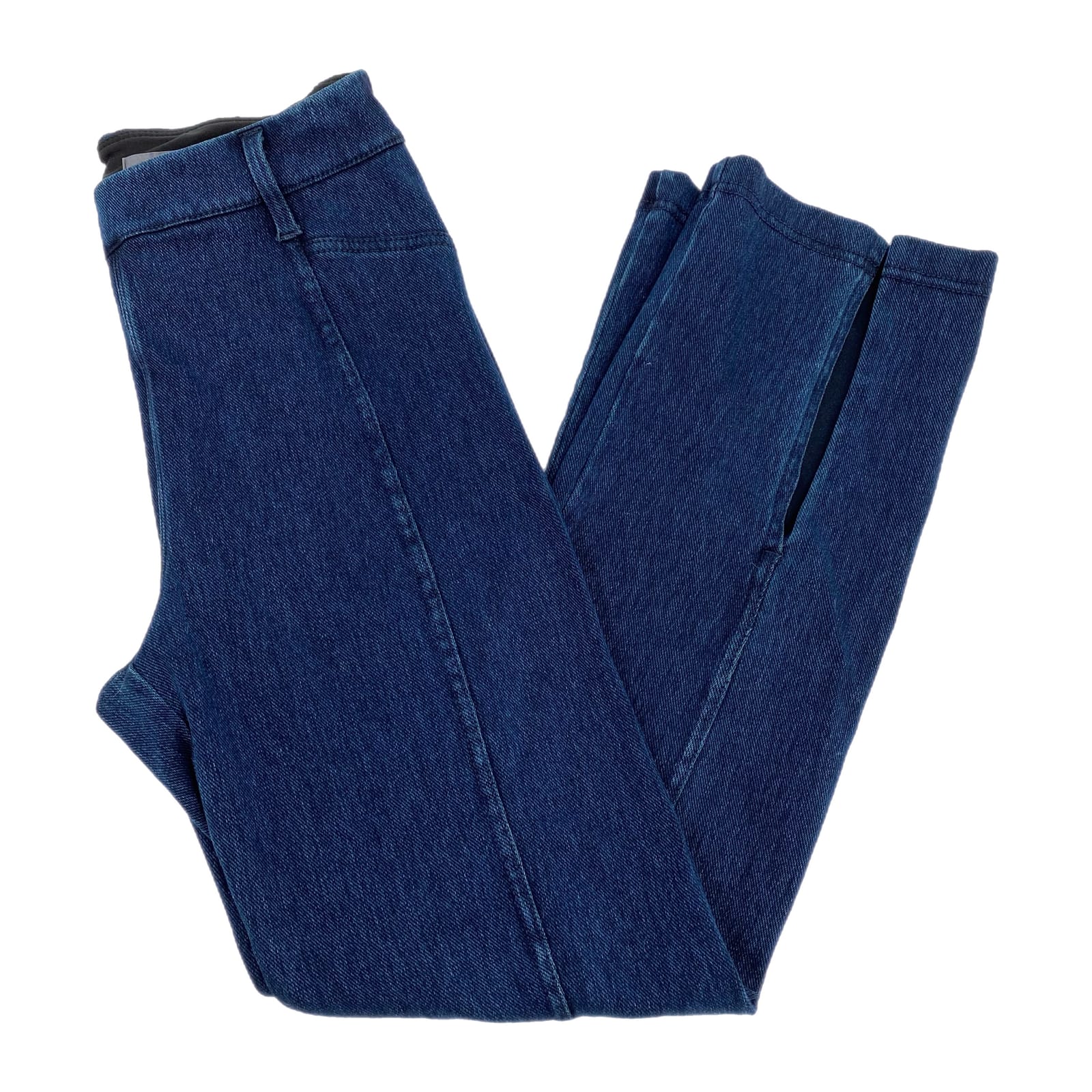 Lysse Blue Dark Wash Split Hem Jeggings