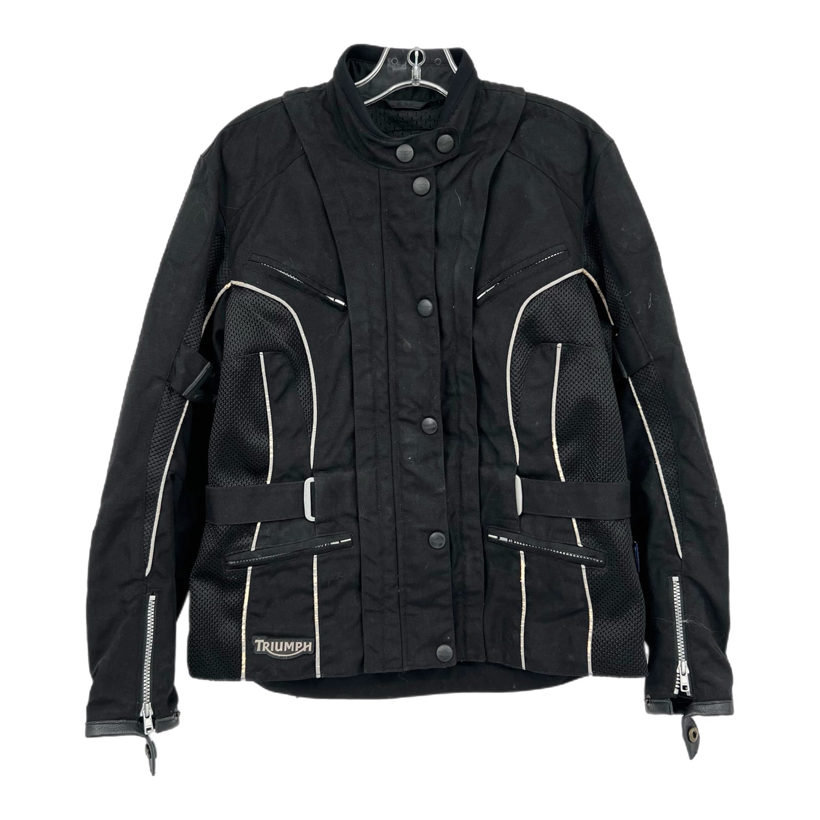 Triumph Black Breathable Biker Jacket