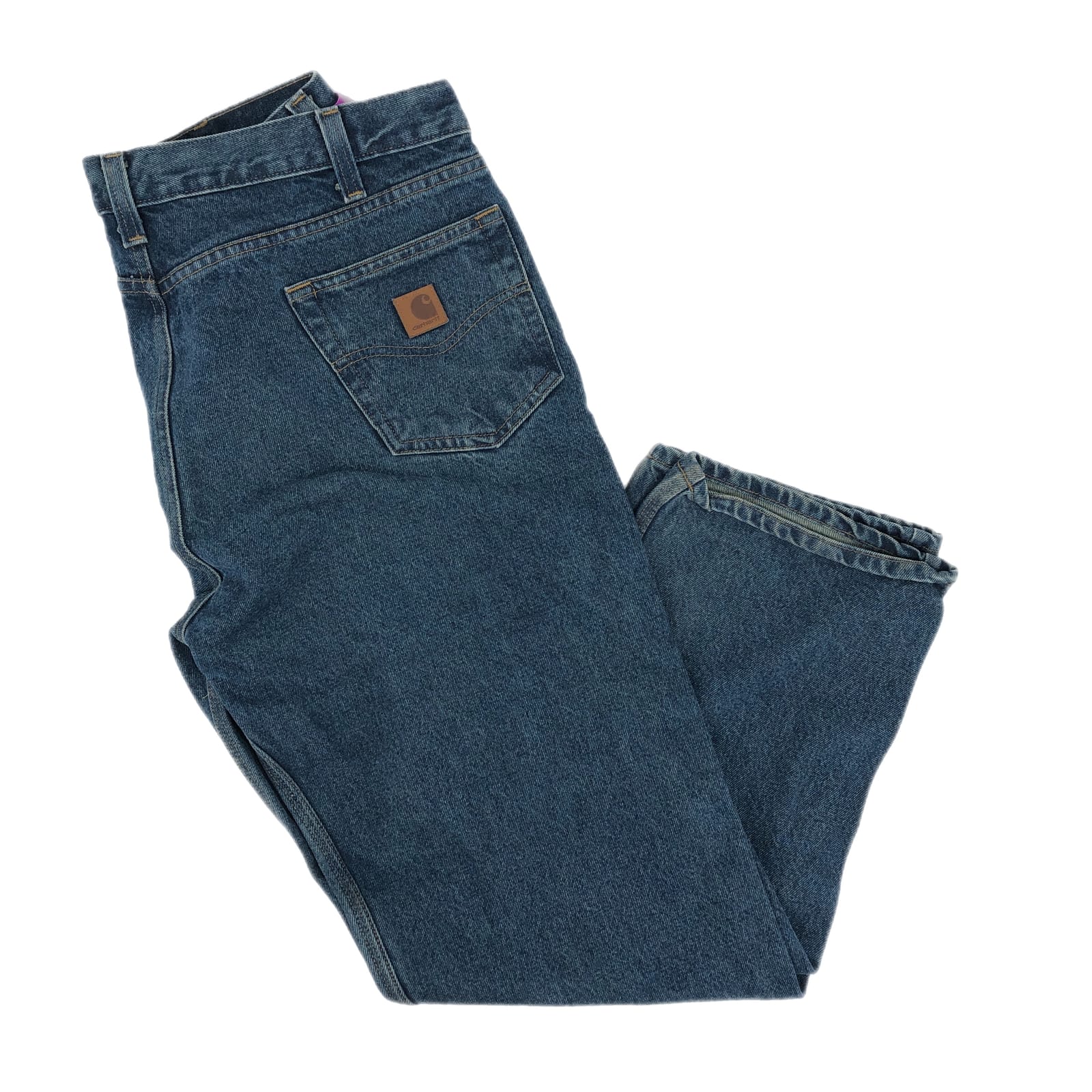 Carhartt Blue High Rise Wide-Leg Jeans