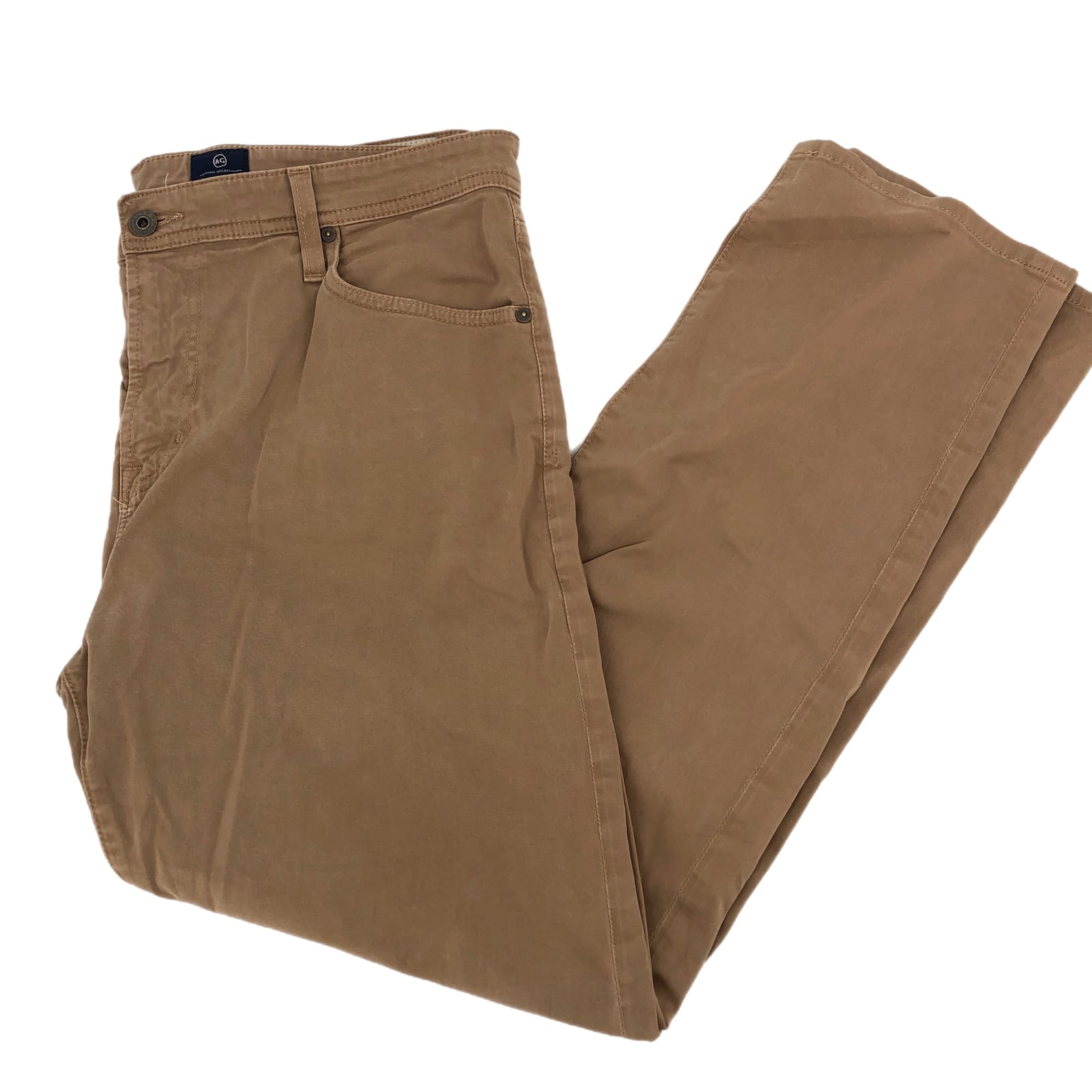 Ag Adriano Goldschmied Tan Straight Chinos