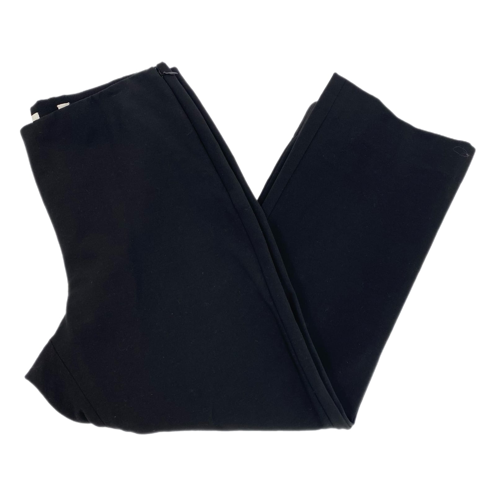 Vince Black Mid-Rise Cropped Trousers