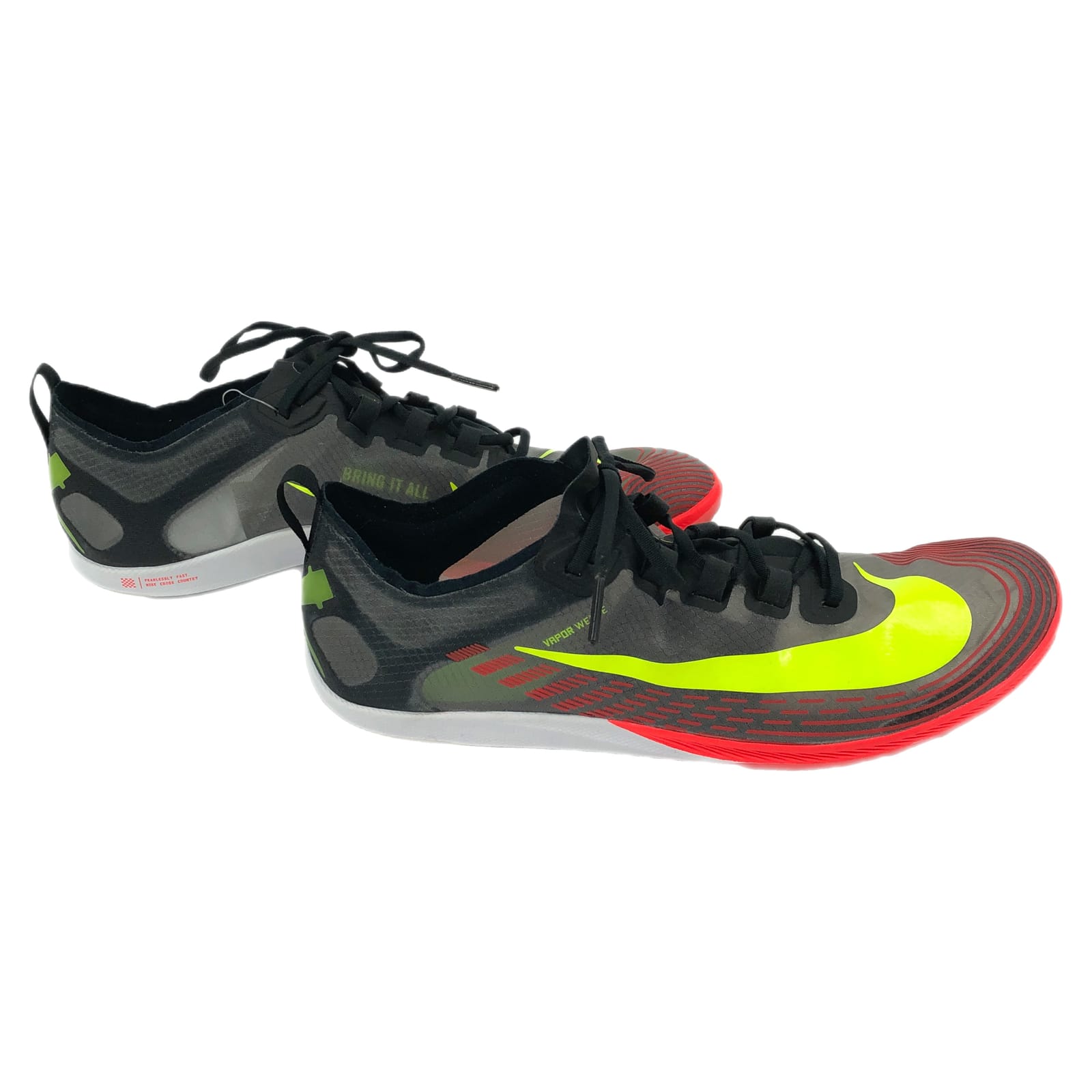 Nike Gray/Green Breathable Lightweight Athletic Shoes