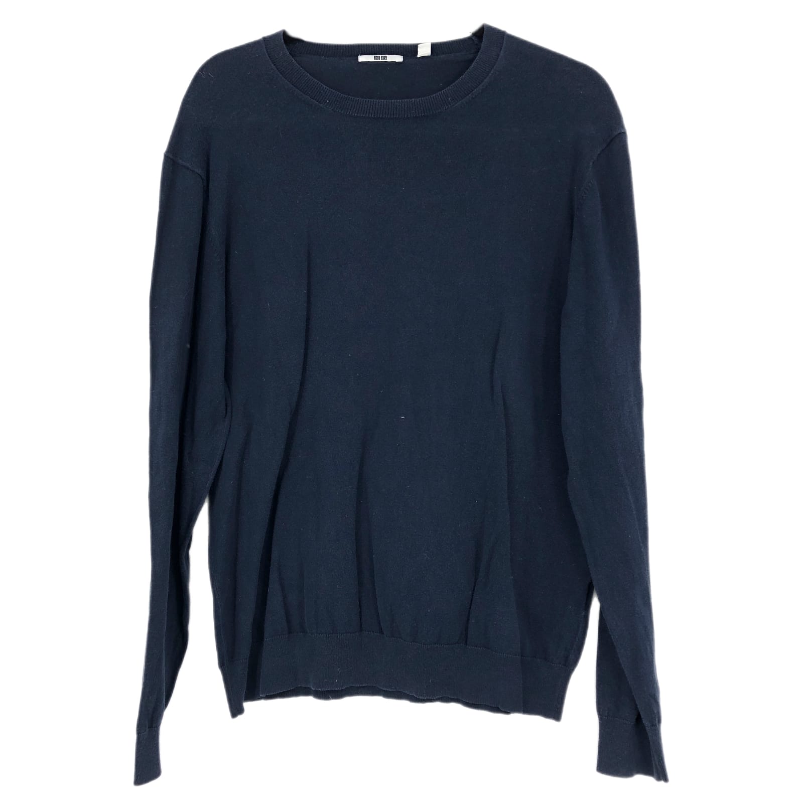 Blue Long Sleeve Basic Crewneck Sweater
